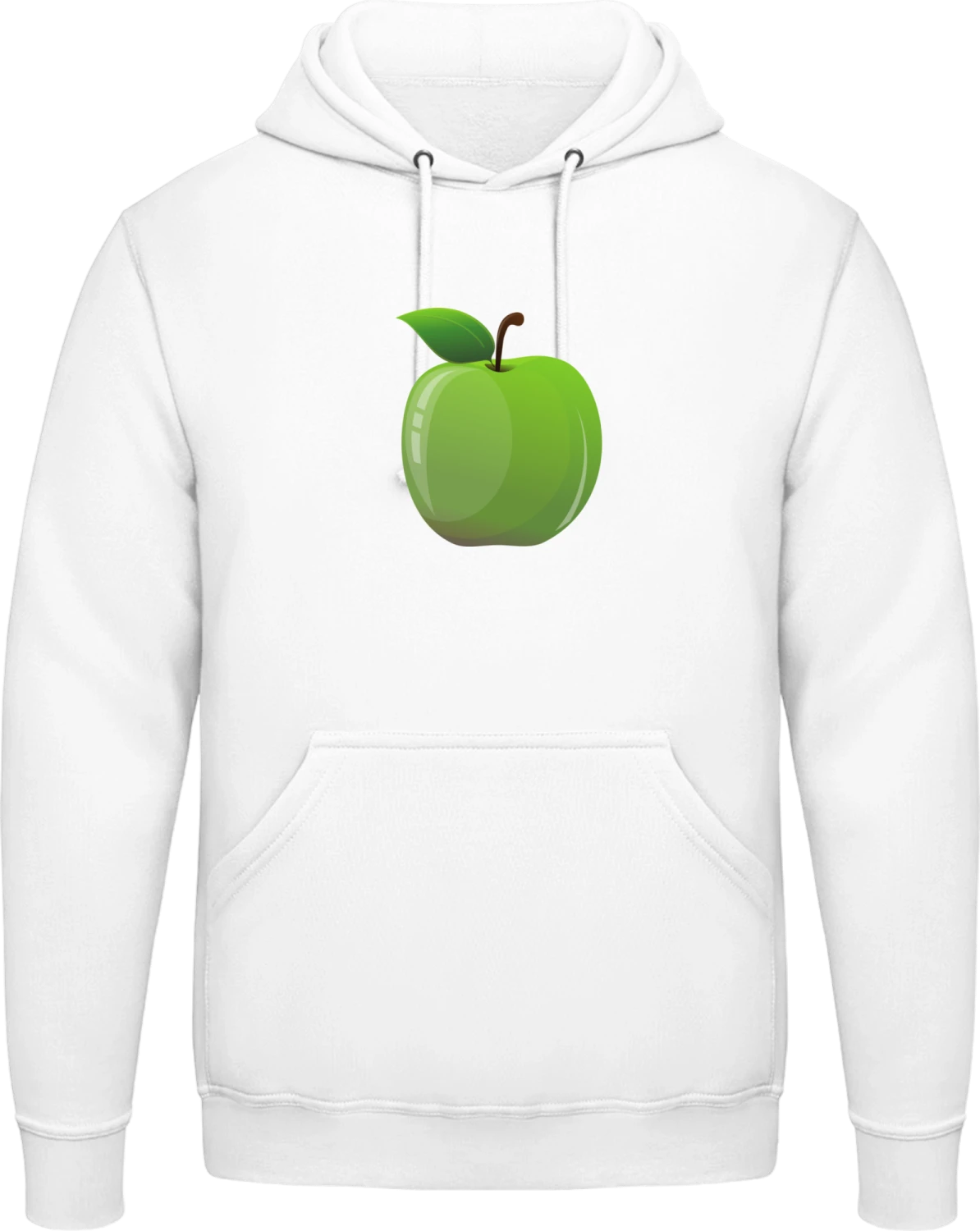 Grüner Apfel - Arctic white AWDis man hoodie - Front