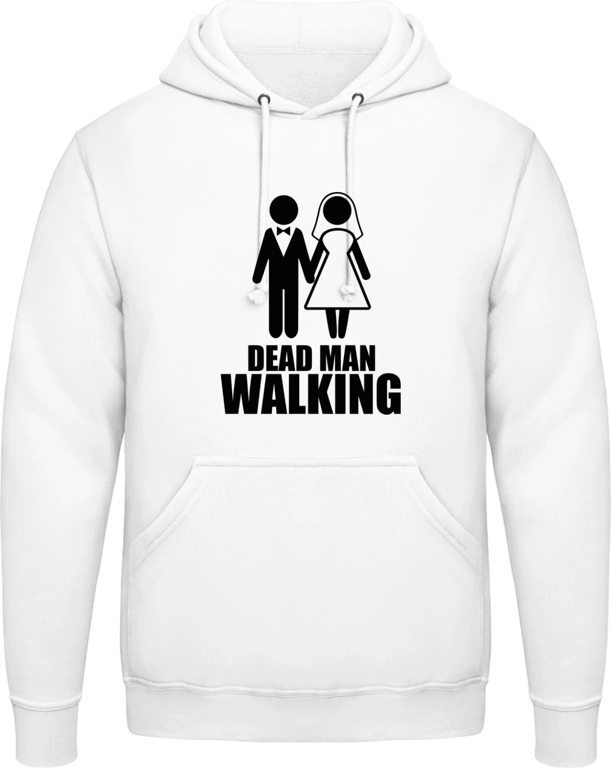 Dead Man Walking - Arctic white AWDis man hoodie - Front