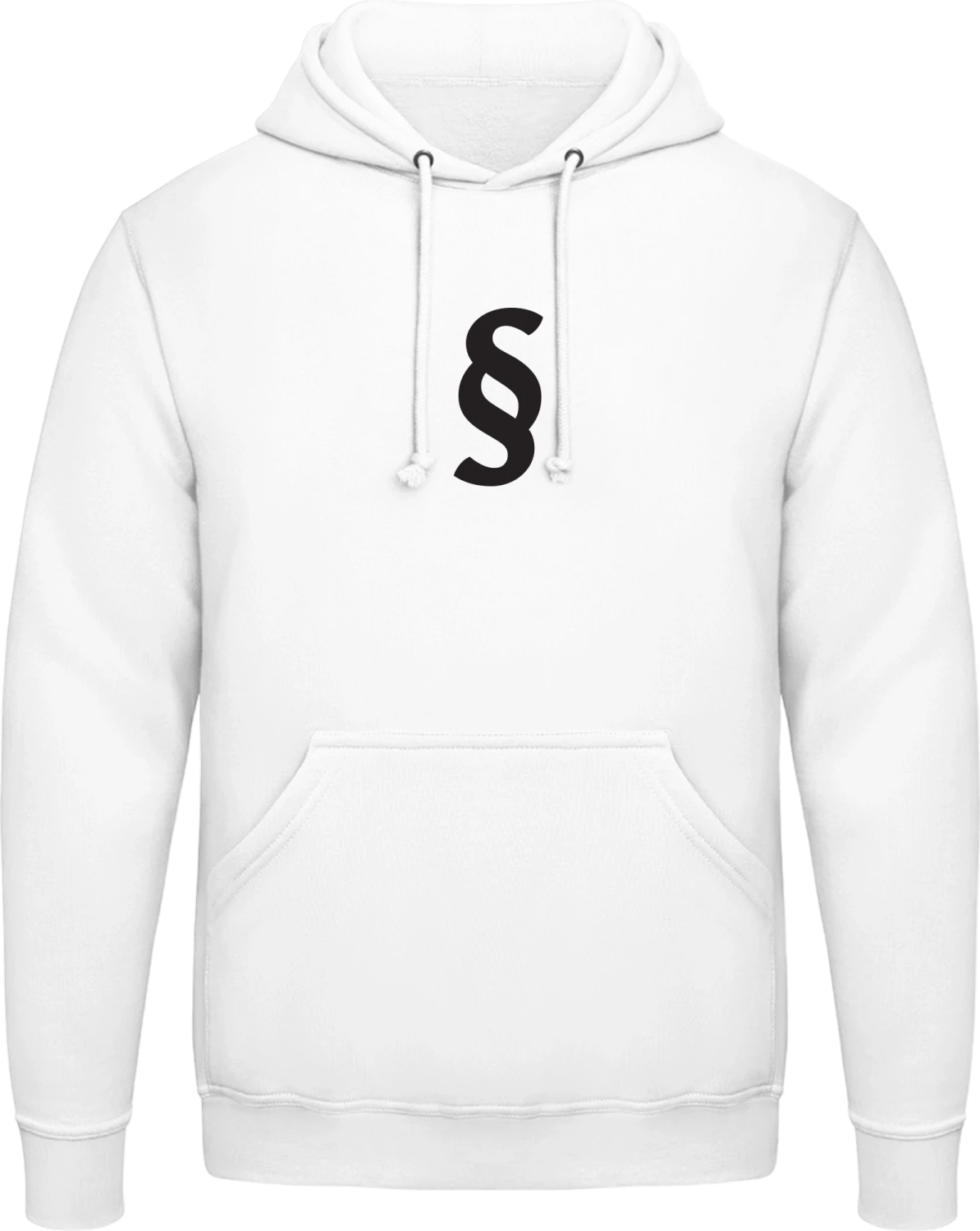 Paragraph - Arctic white AWDis man hoodie - Front