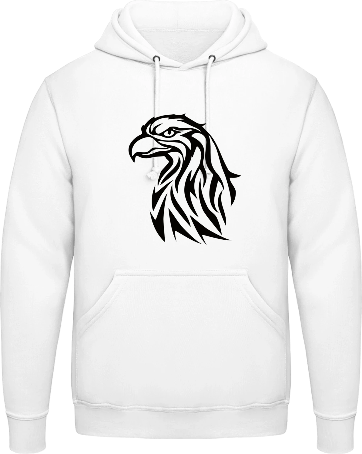 Eagle - Arctic white AWDis man hoodie - Front