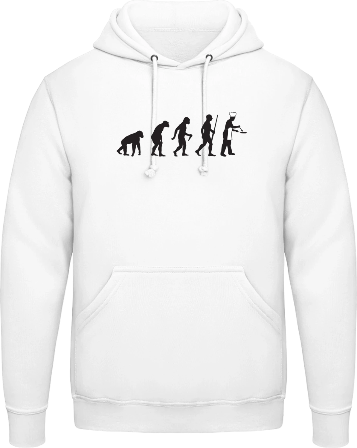 Cook Chef Evolution - Arctic white AWDis man hoodie - Front