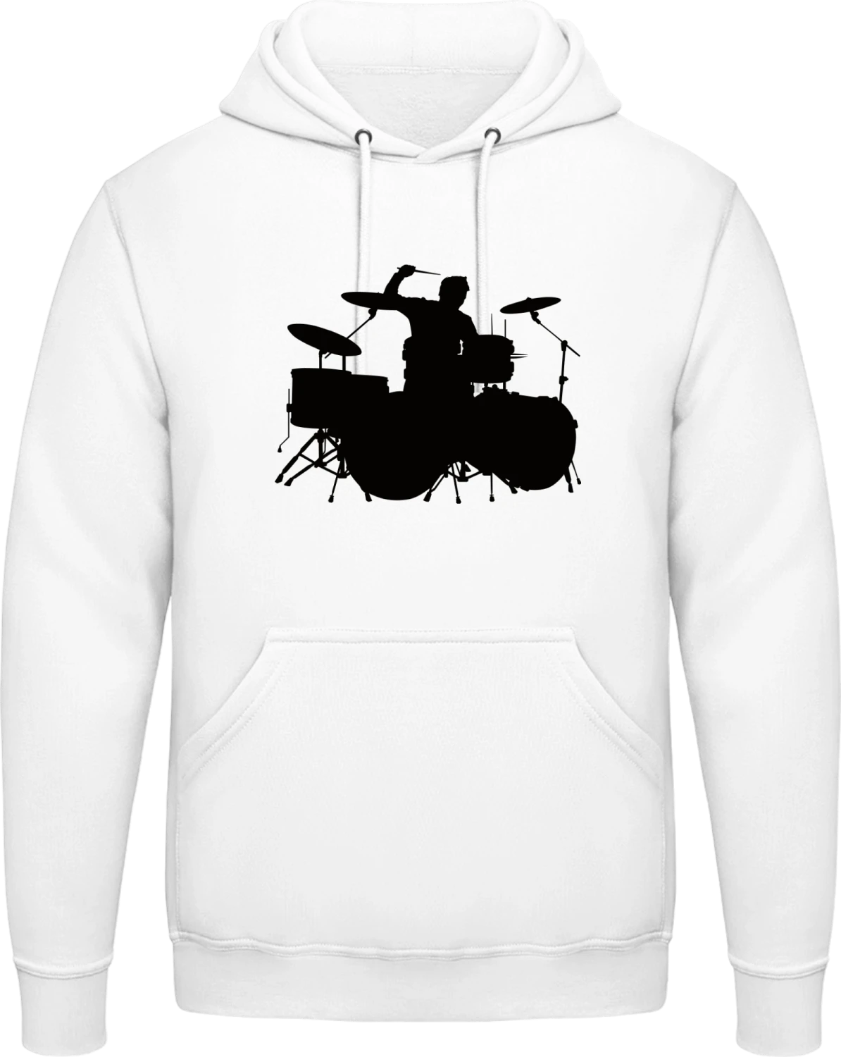 Schlagzeuger - Arctic white AWDis man hoodie - Front