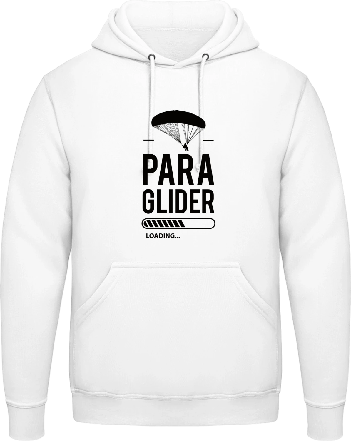 Paraglider Loading - Arctic white AWDis man hoodie - Front