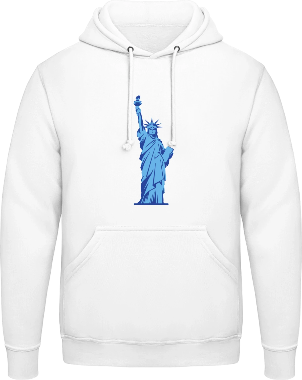 Freiheitsstatue - Arctic white AWDis man hoodie - Front