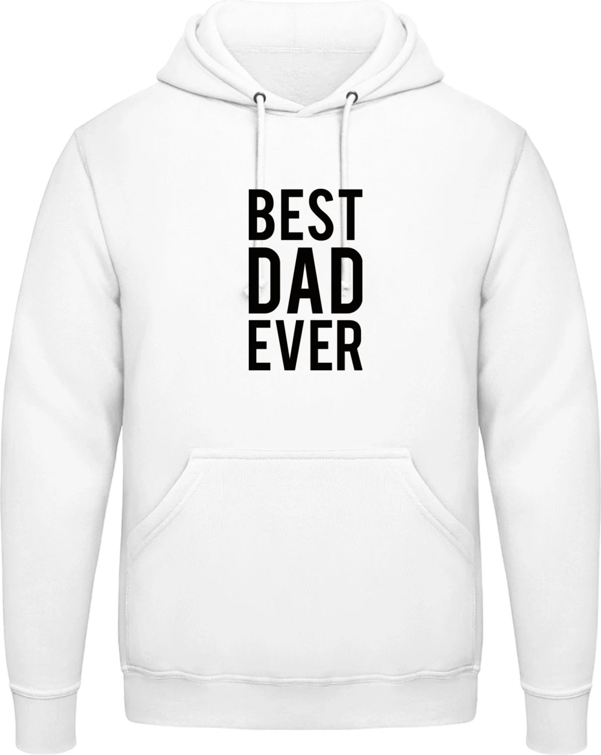 Best Dad Ever - Arctic white AWDis man hoodie - Front