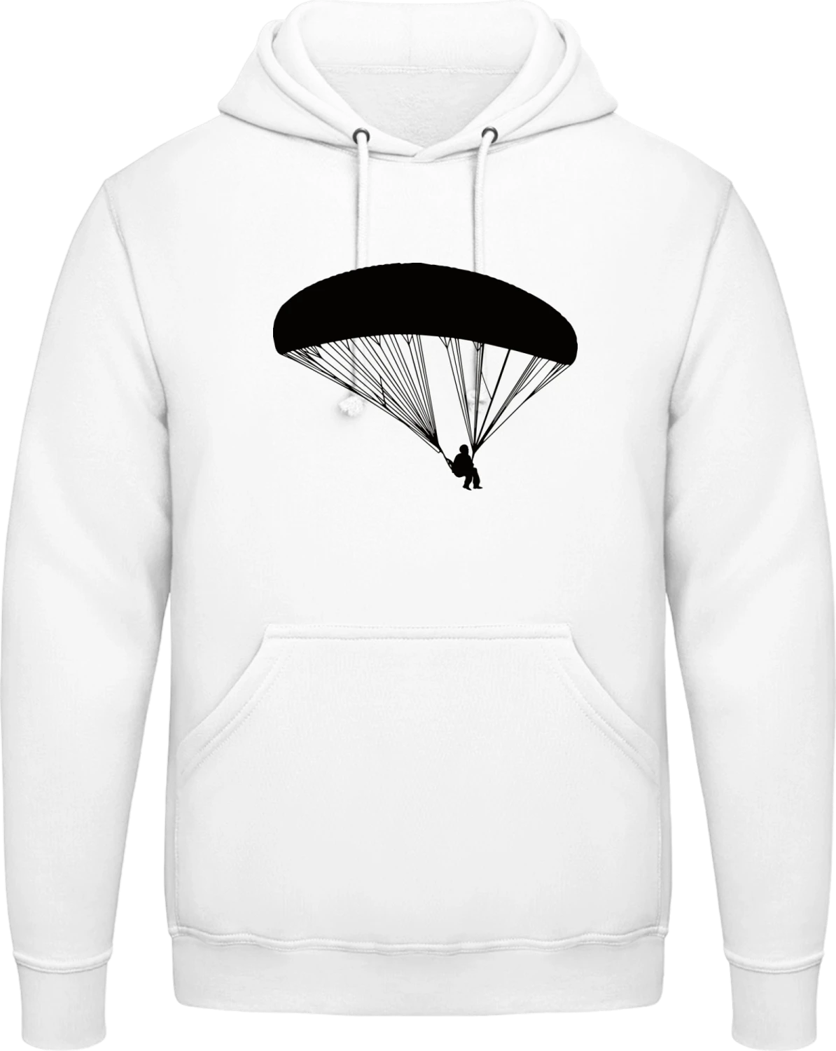 Paraglider - Arctic white AWDis man hoodie - Front