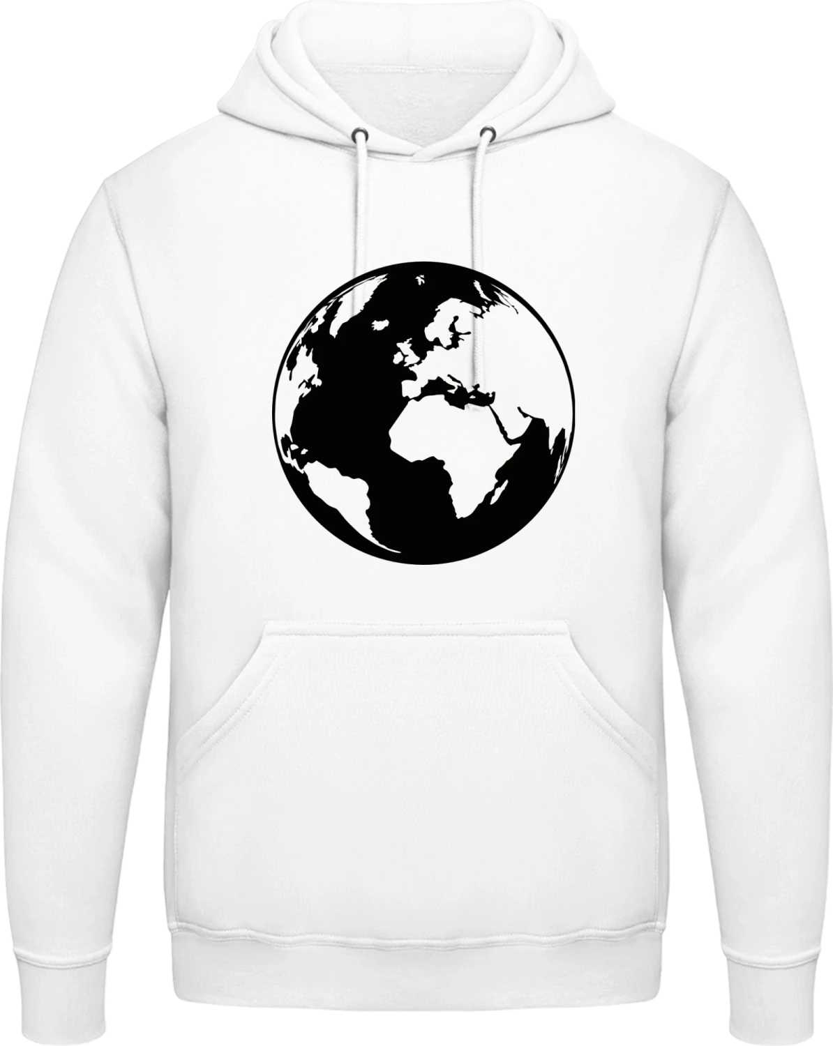 Erdball - Arctic white AWDis man hoodie - Front