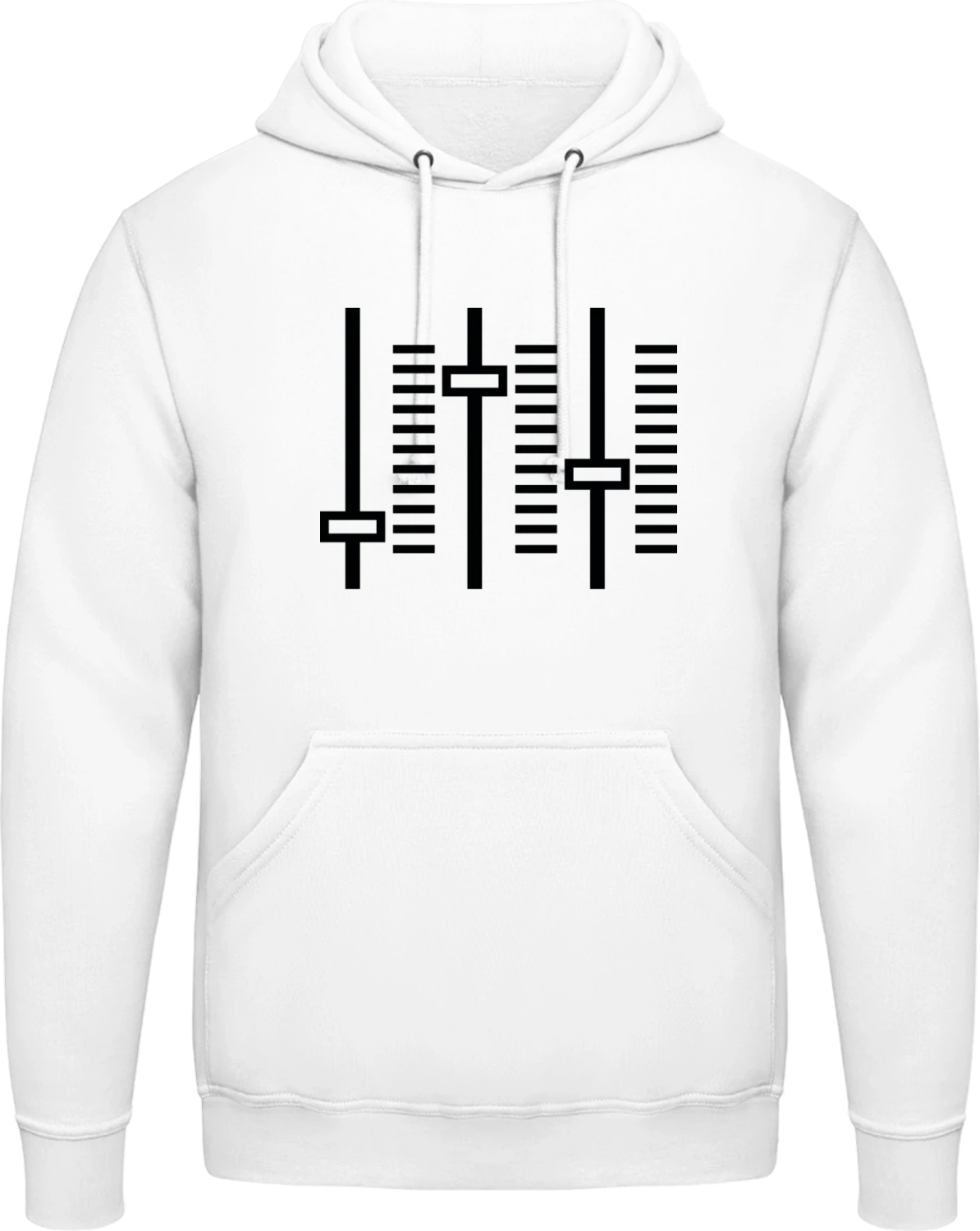 DJ Controllers - Arctic white AWDis man hoodie - Front