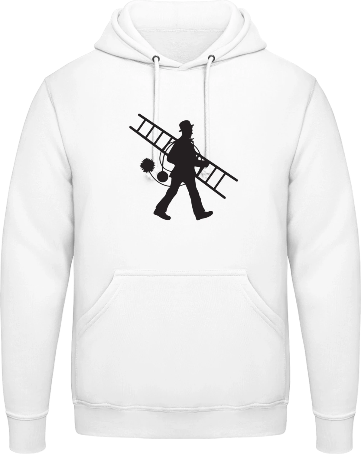 Schornsteinfeger - Arctic white AWDis man hoodie - Front