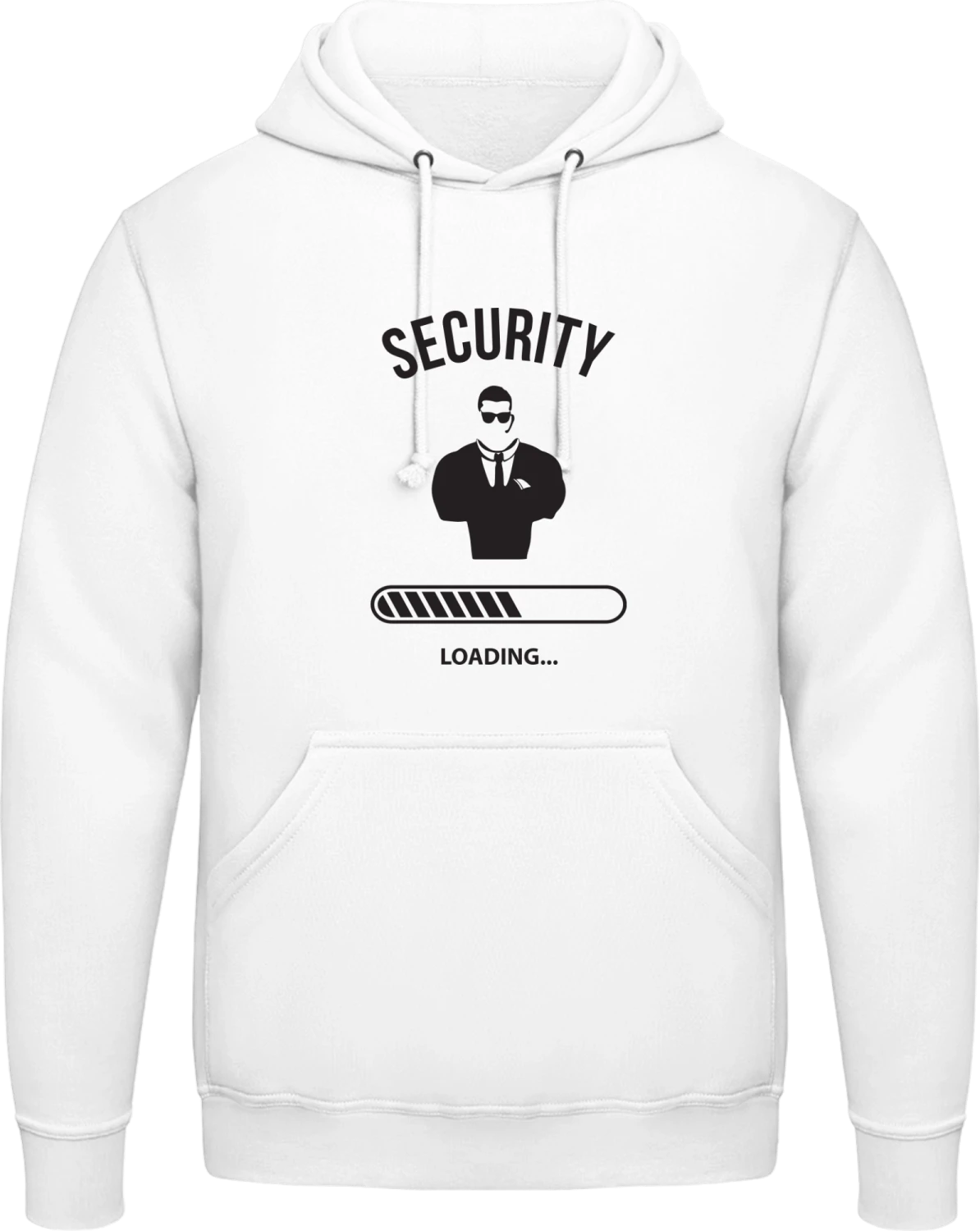 Security Loading - Arctic white AWDis man hoodie - Front