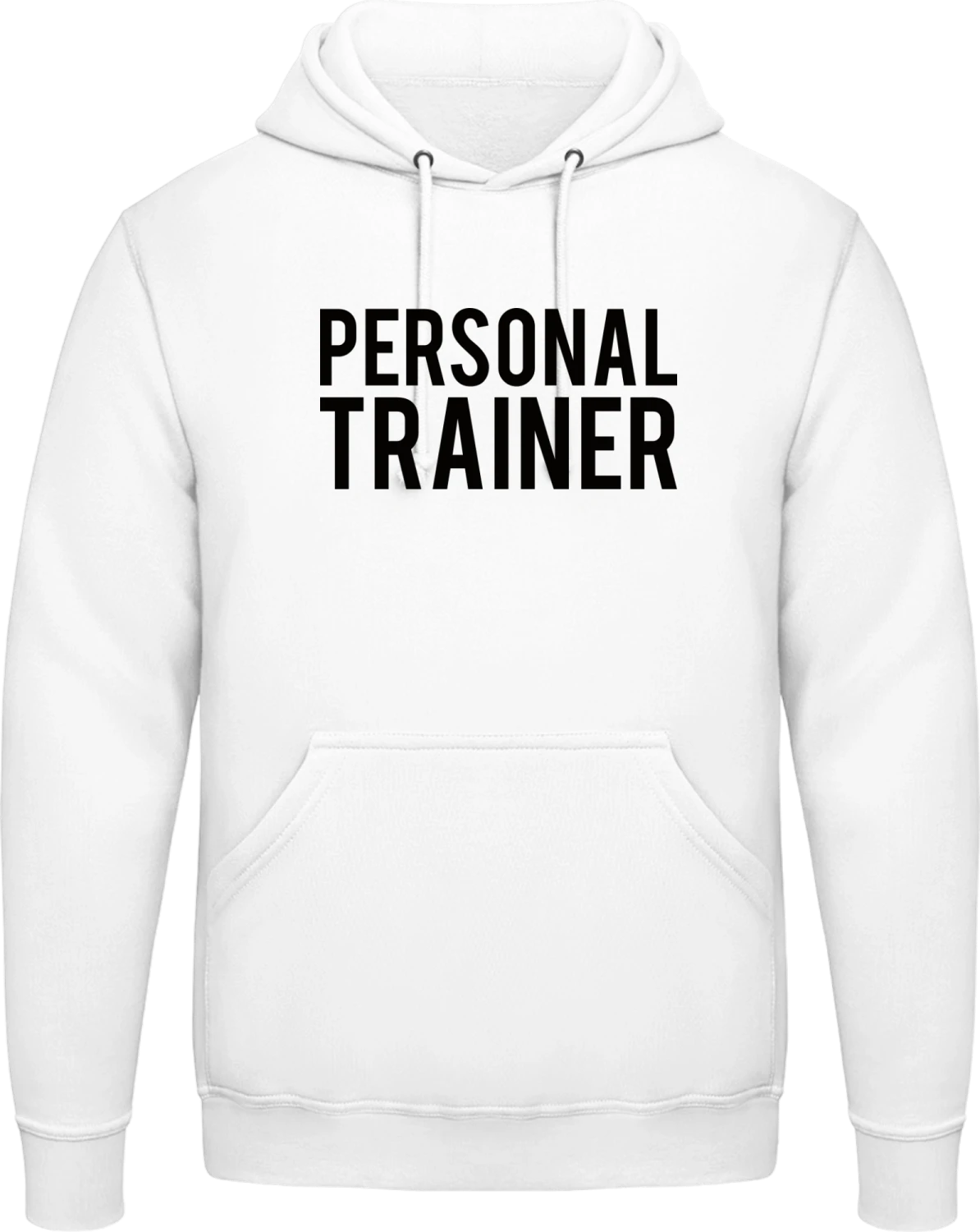 Personal Trainer Typo - Arctic white AWDis man hoodie - Front