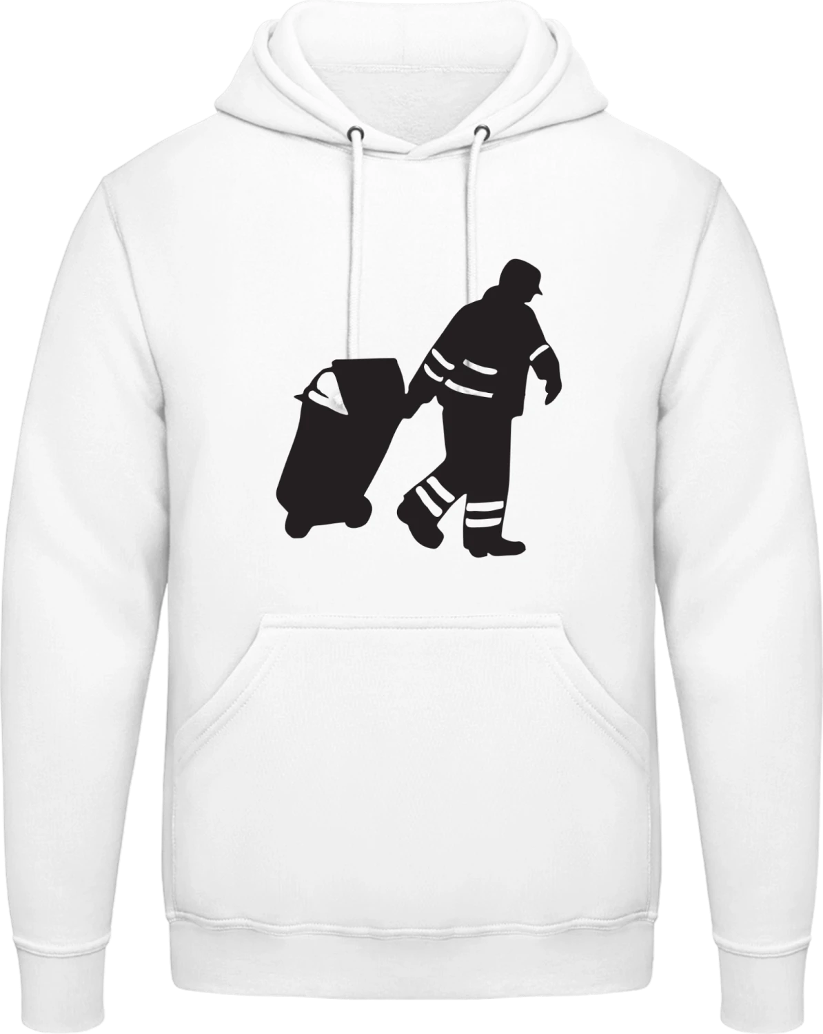 Müllmann Icon - Arctic white AWDis man hoodie - Front