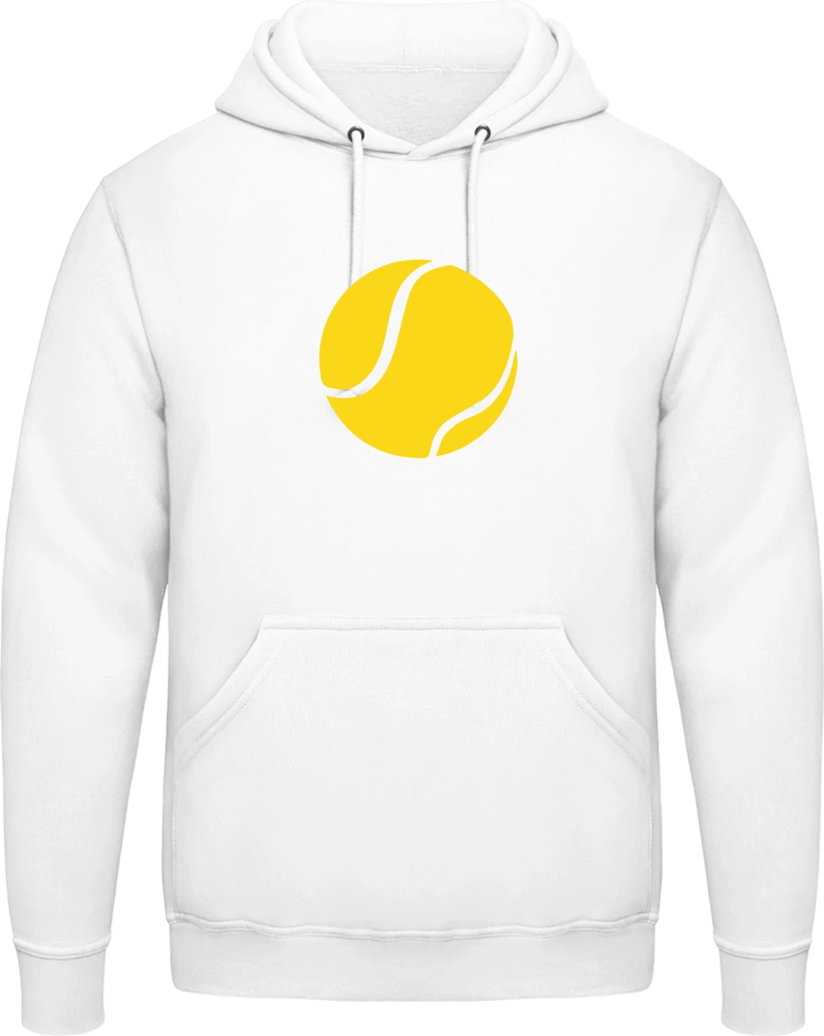 Tennis Ball - Arctic white AWDis man hoodie - Front