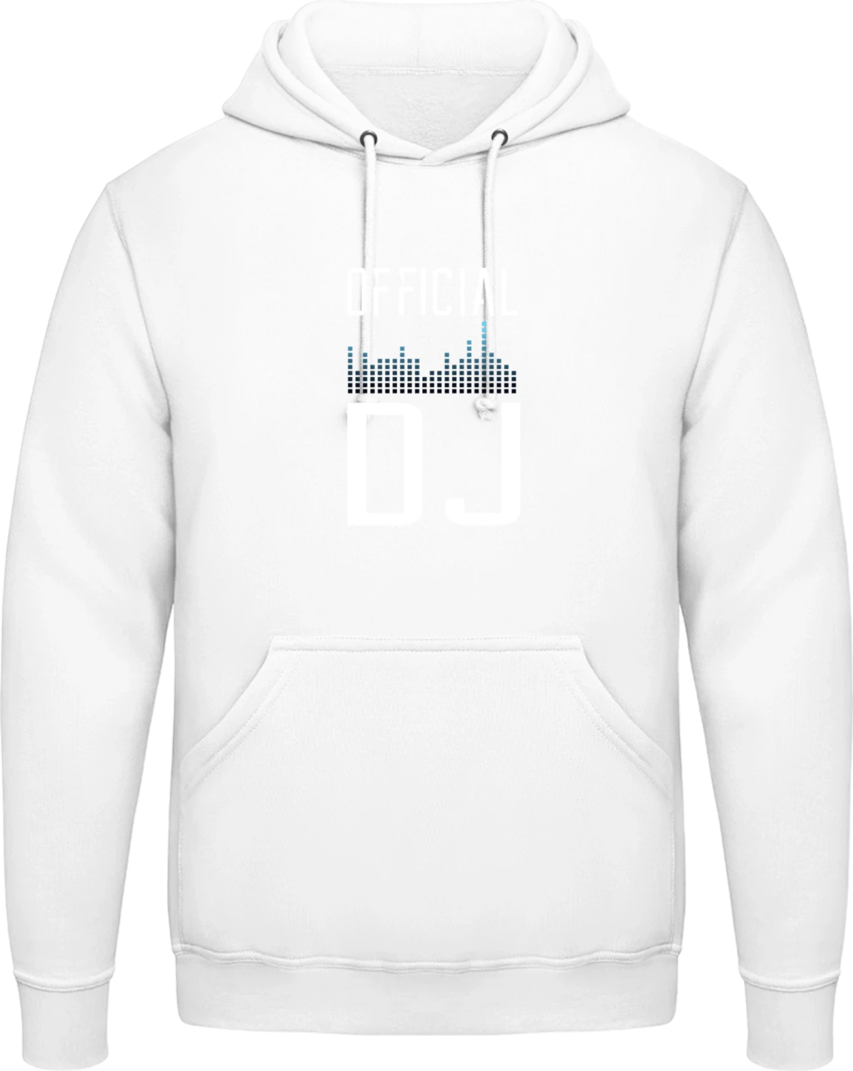 Official DJ - Arctic white AWDis man hoodie - Front