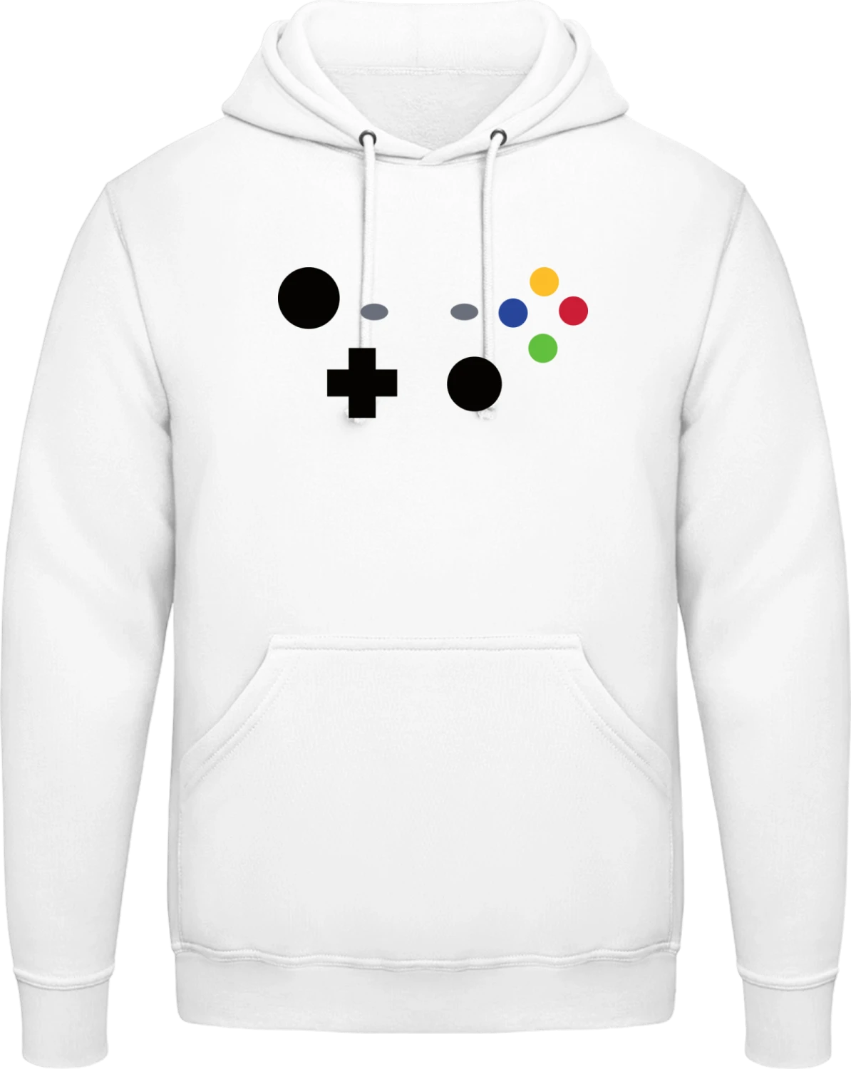 XBOX Controller Video Game - Arctic white AWDis man hoodie - Front