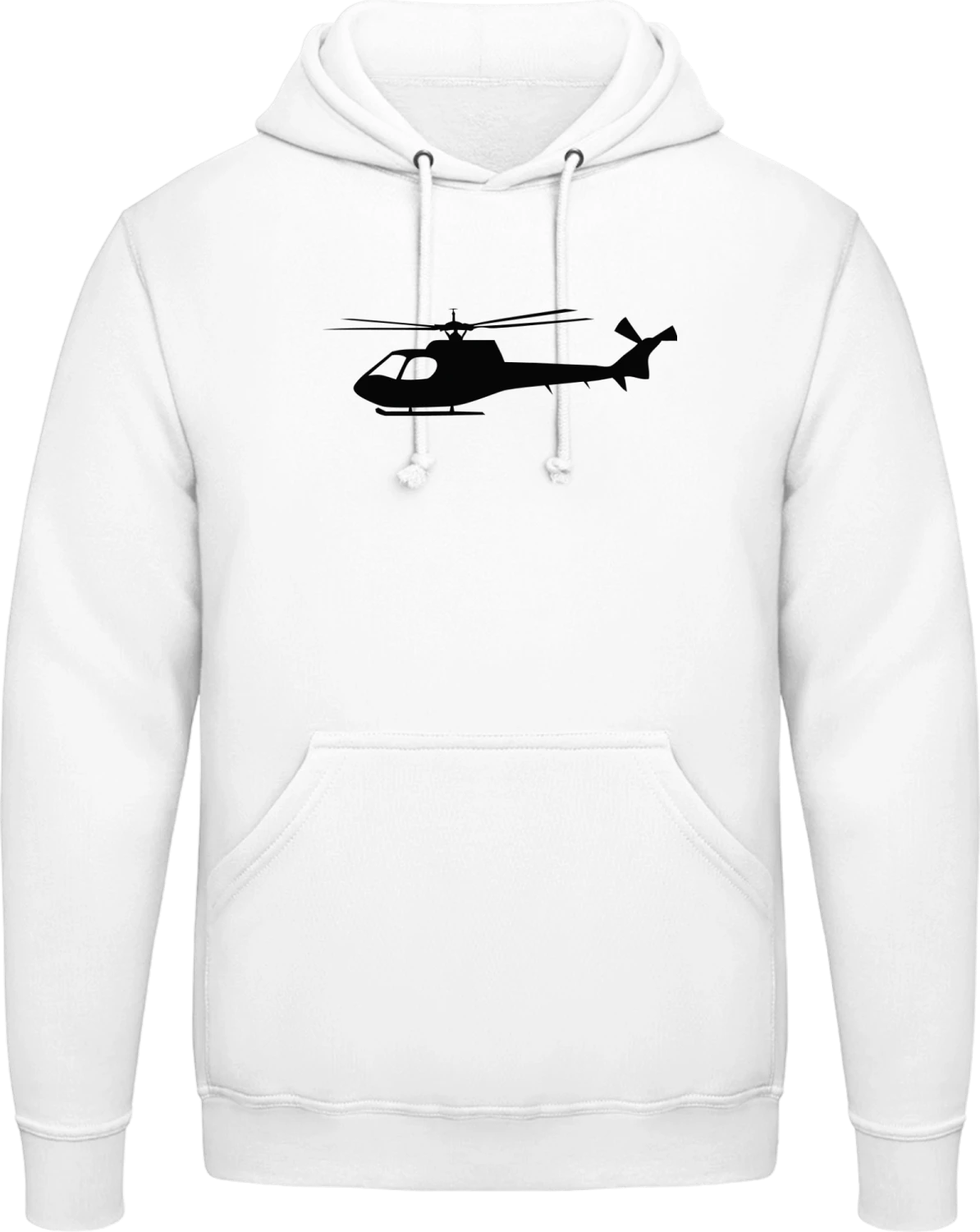 Military Helicopter - Arctic white AWDis man hoodie - Front