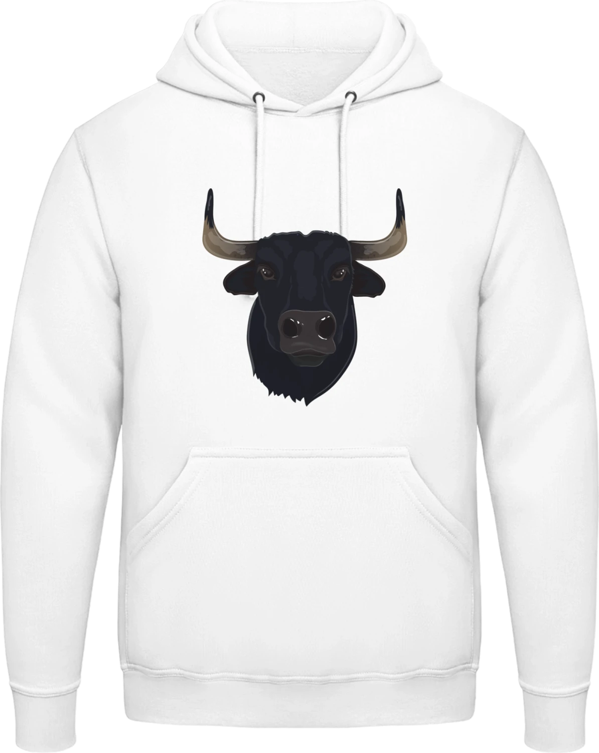 Stier Kopf Realistisch - Arctic white AWDis man hoodie - Front