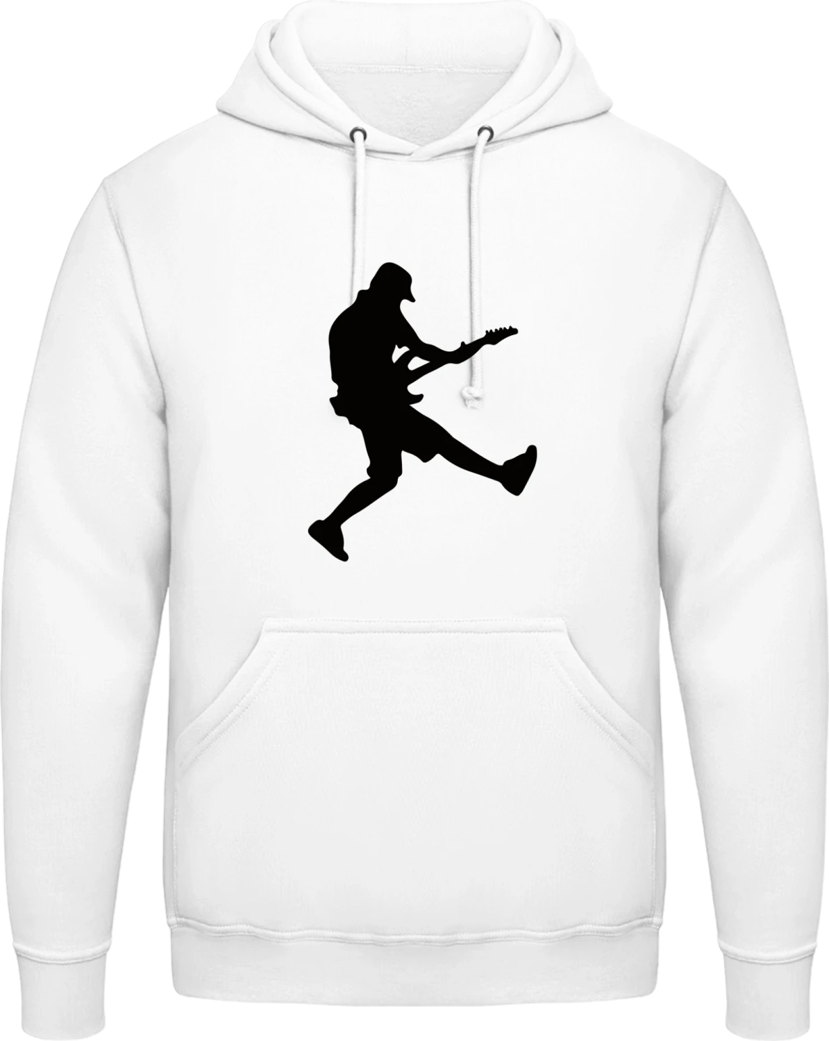 Gitarrist - Arctic white AWDis man hoodie - Front