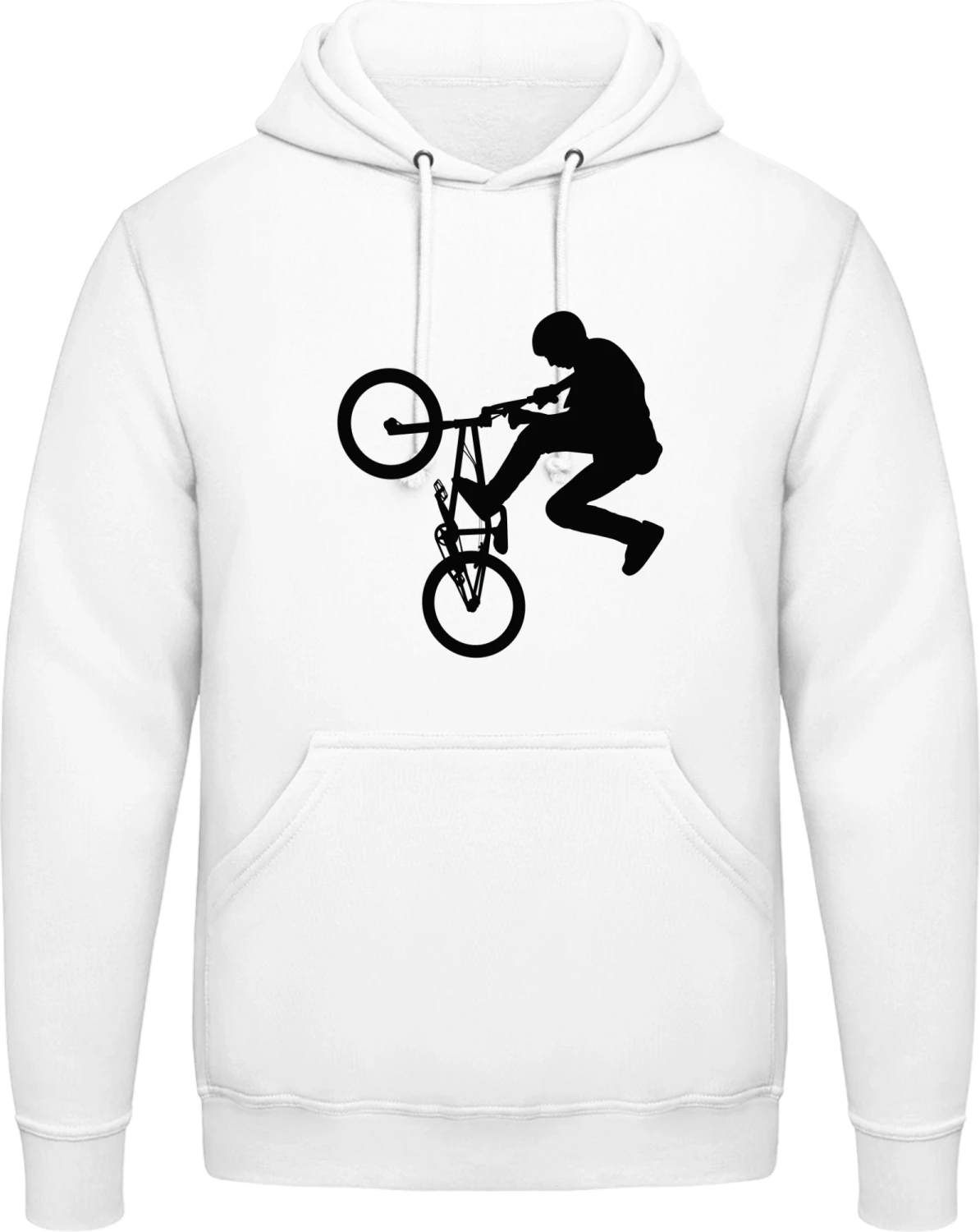 BMX - Arctic white AWDis man hoodie - Front