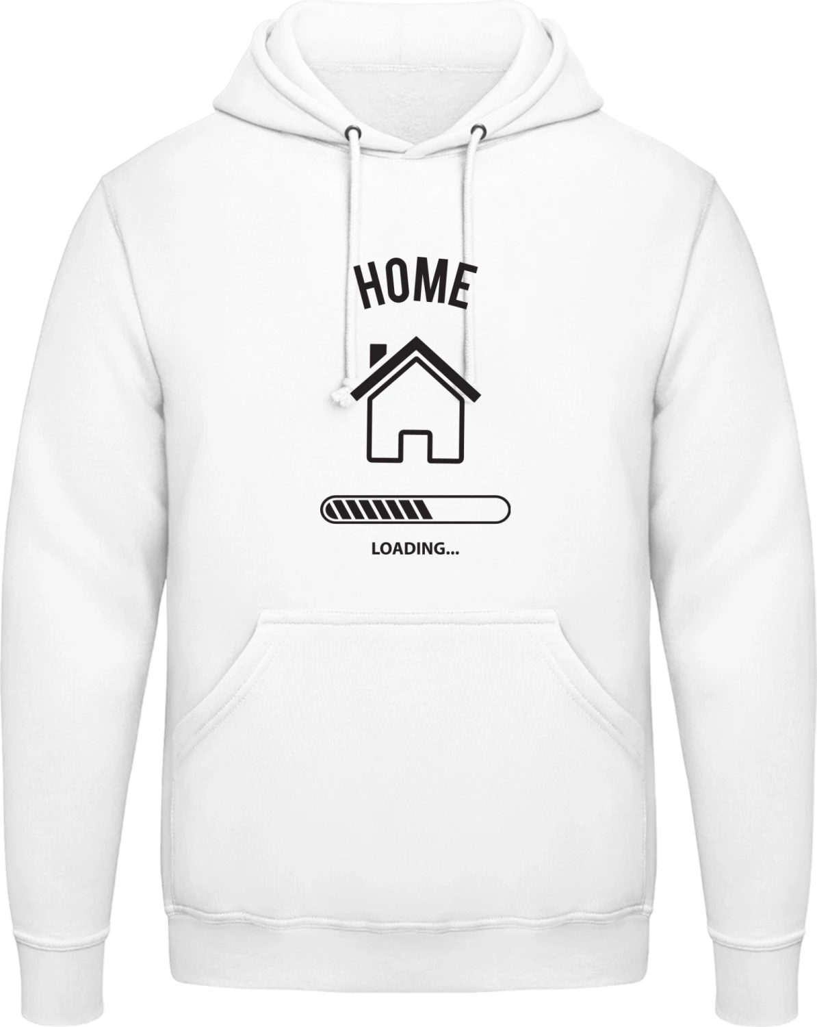 Home Loading - Arctic white AWDis man hoodie - Front