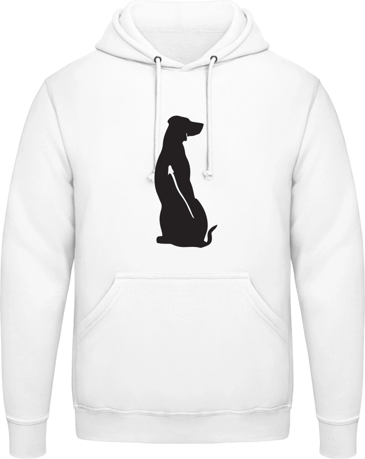 Rhodesian Ridgebacks Silhouette - Arctic white AWDis man hoodie - Front