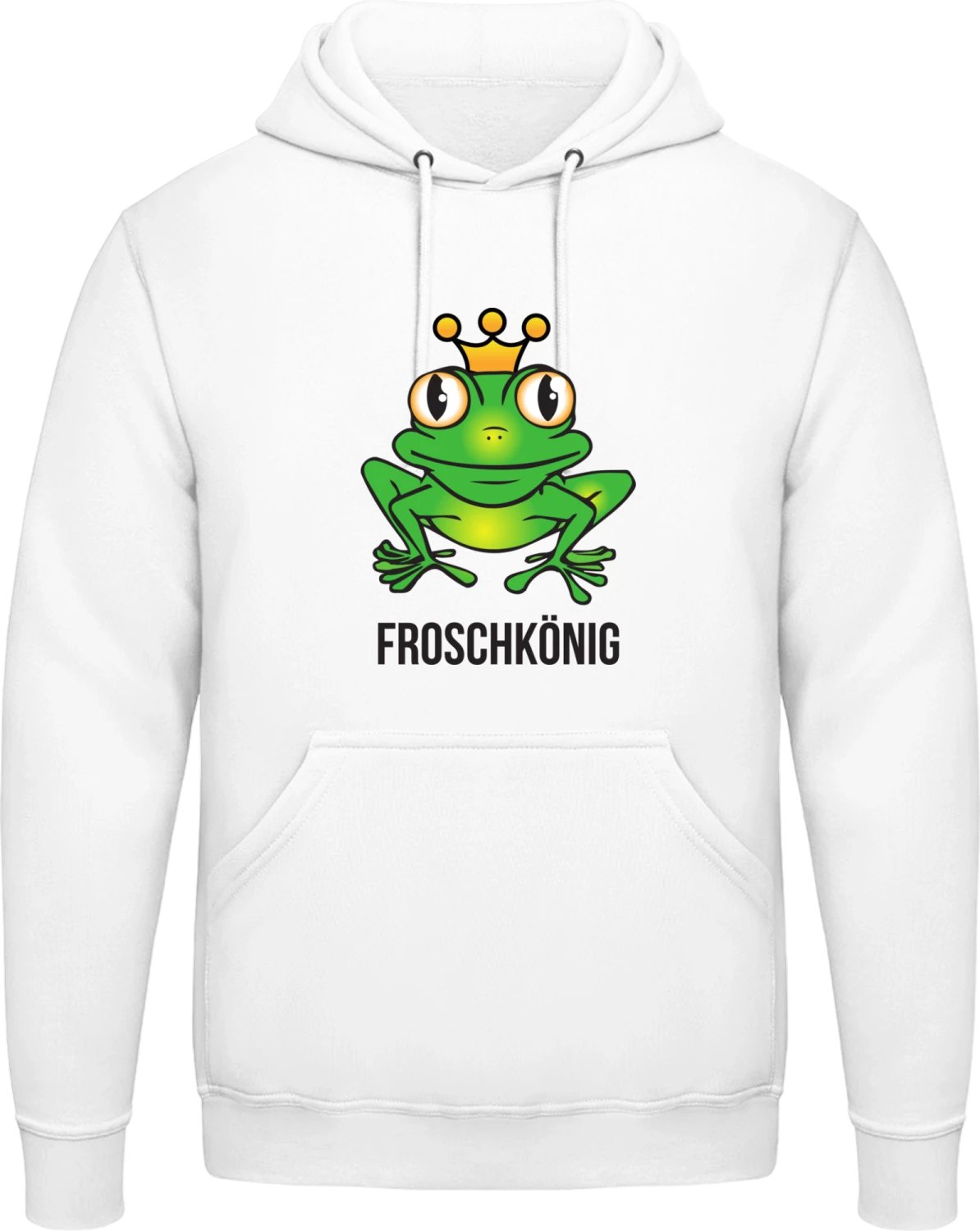 Froschkönig - Arctic white AWDis man hoodie - Front