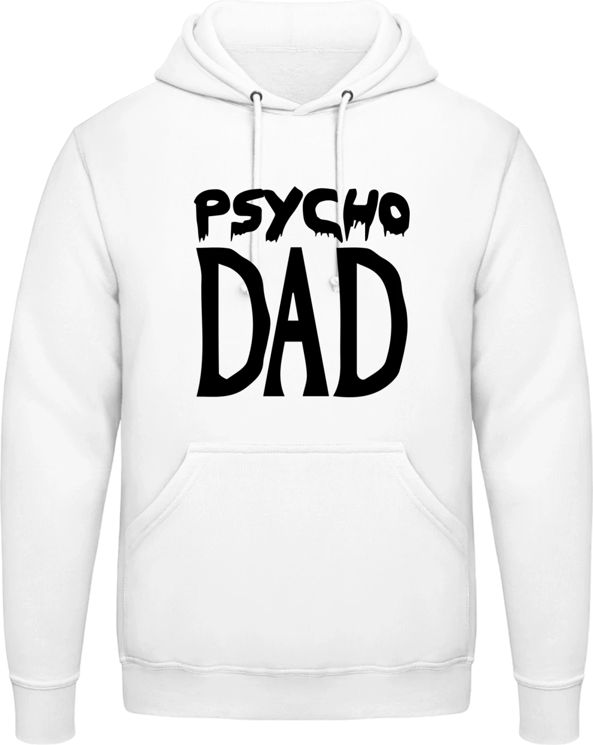 Psycho Dad - Arctic white AWDis man hoodie - Front