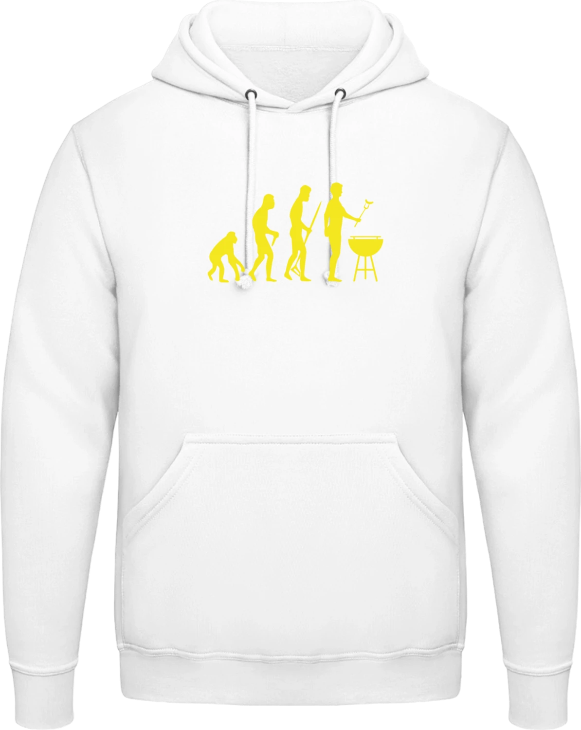 Grill Evolution - Arctic white AWDis man hoodie - Front