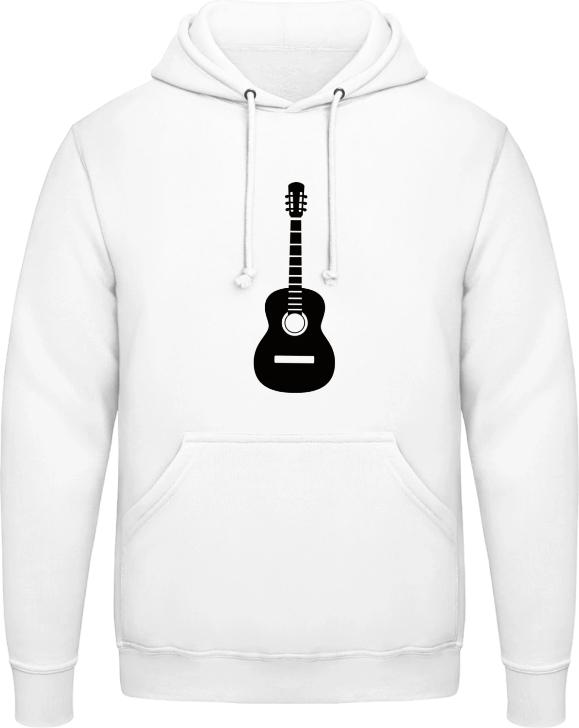 Classic Guitar - Arctic white AWDis man hoodie - Front