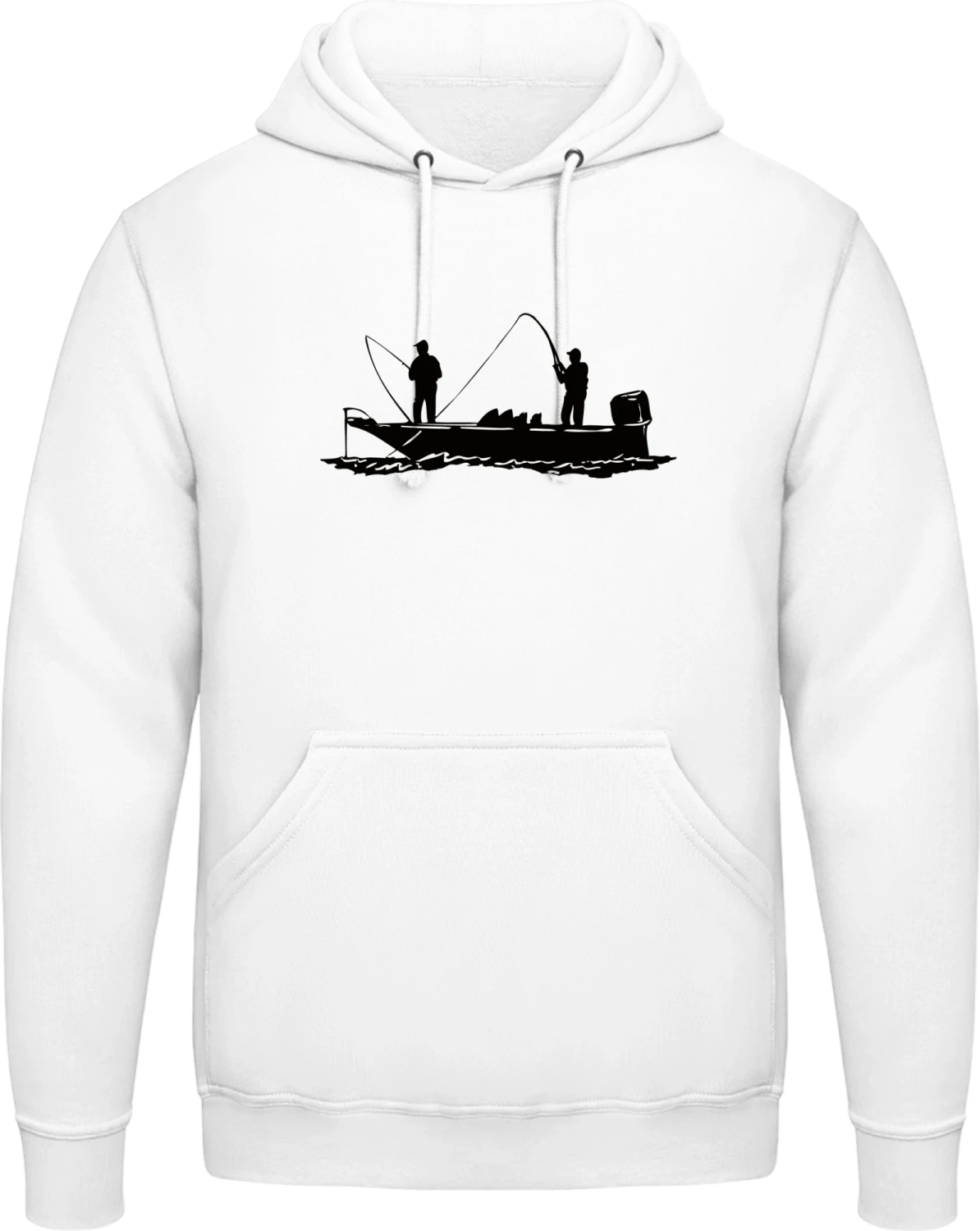 Fischerboot - Arctic white AWDis man hoodie - Front