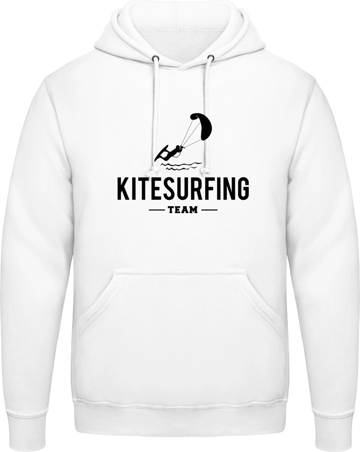 Kitesurfing Team - Arctic white AWDis man hoodie - Front