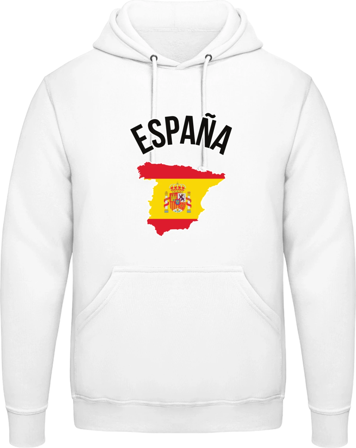 ESPANA Flag Fan - Arctic white AWDis man hoodie - Front