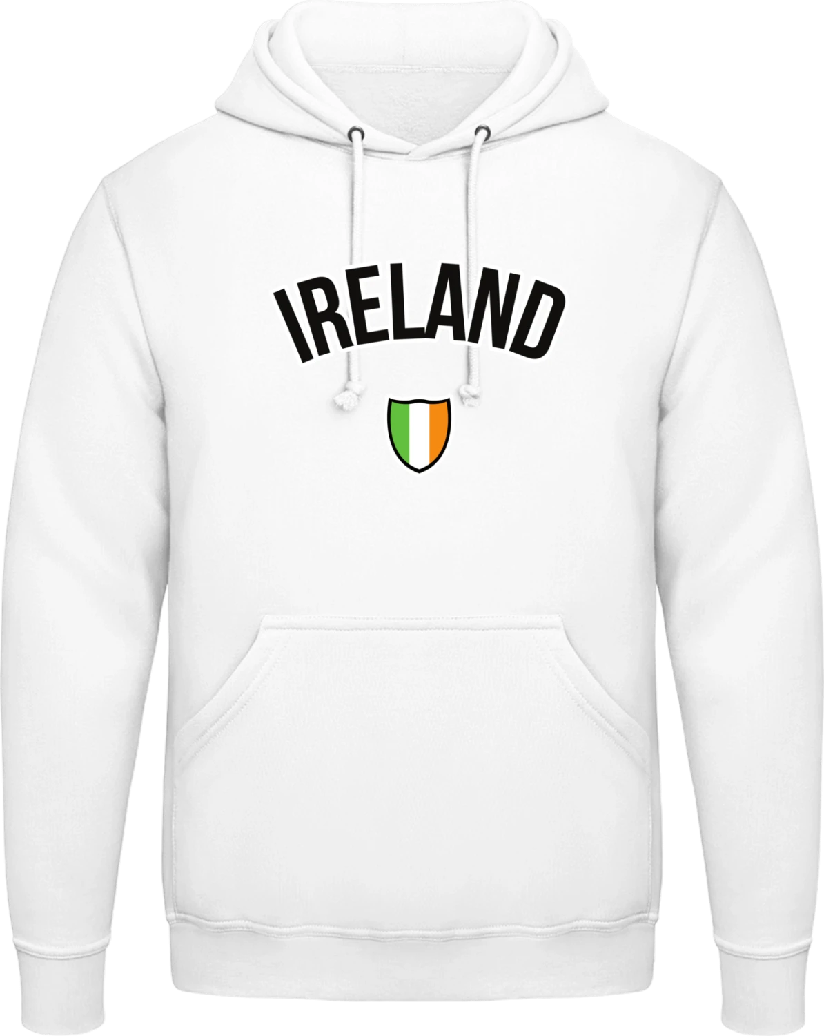 I Love Ireland - Arctic white AWDis man hoodie - Front