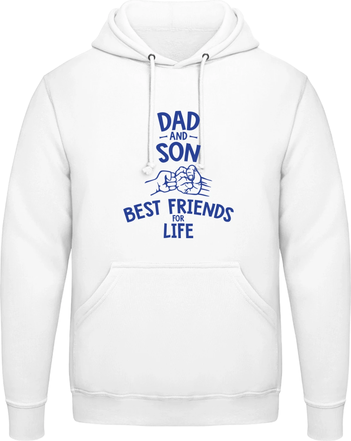 Dad And Son Best Friends For Life - Arctic white AWDis man hoodie - Front