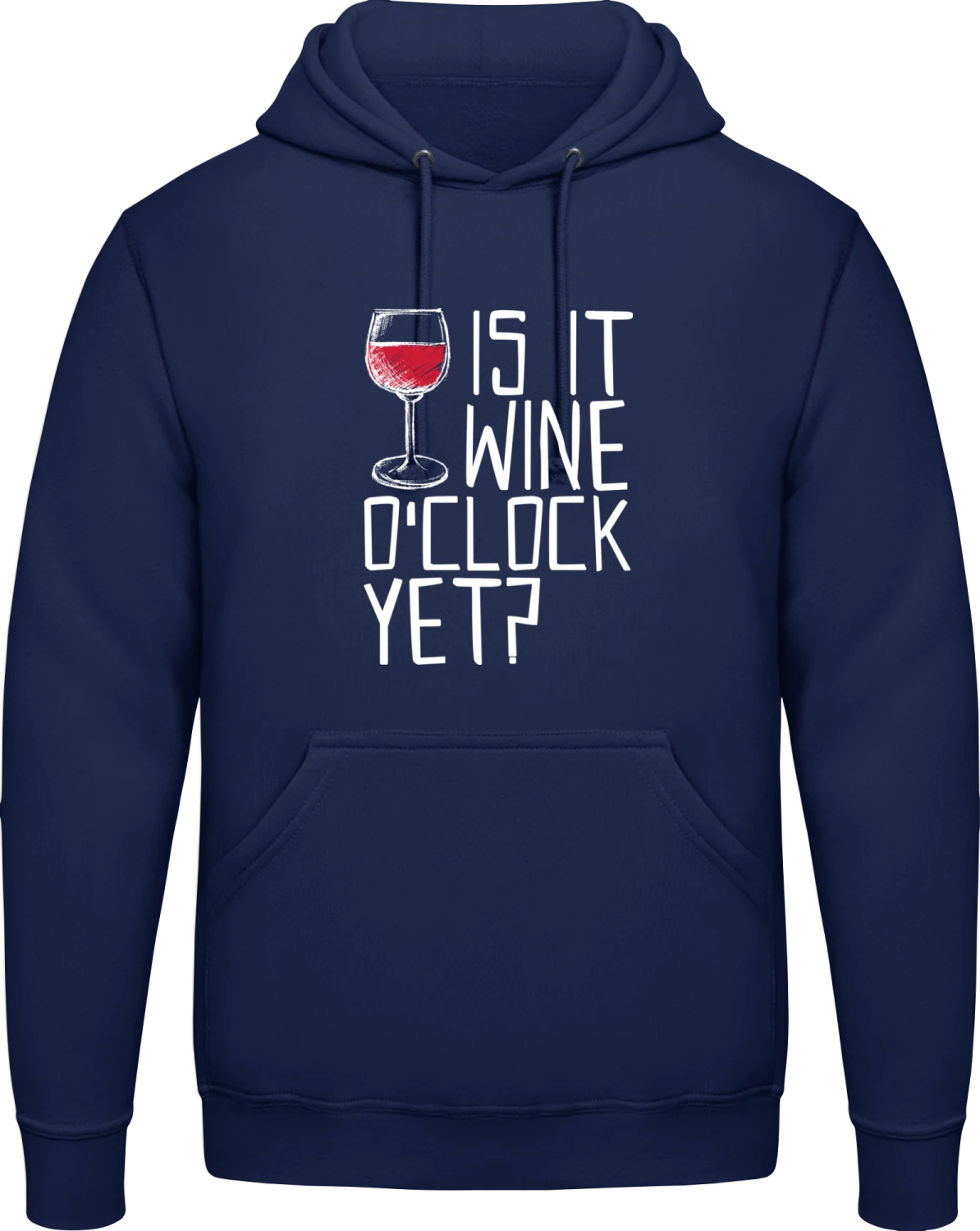 Is It Wine O´Clock Yet - Front_Oxford navy