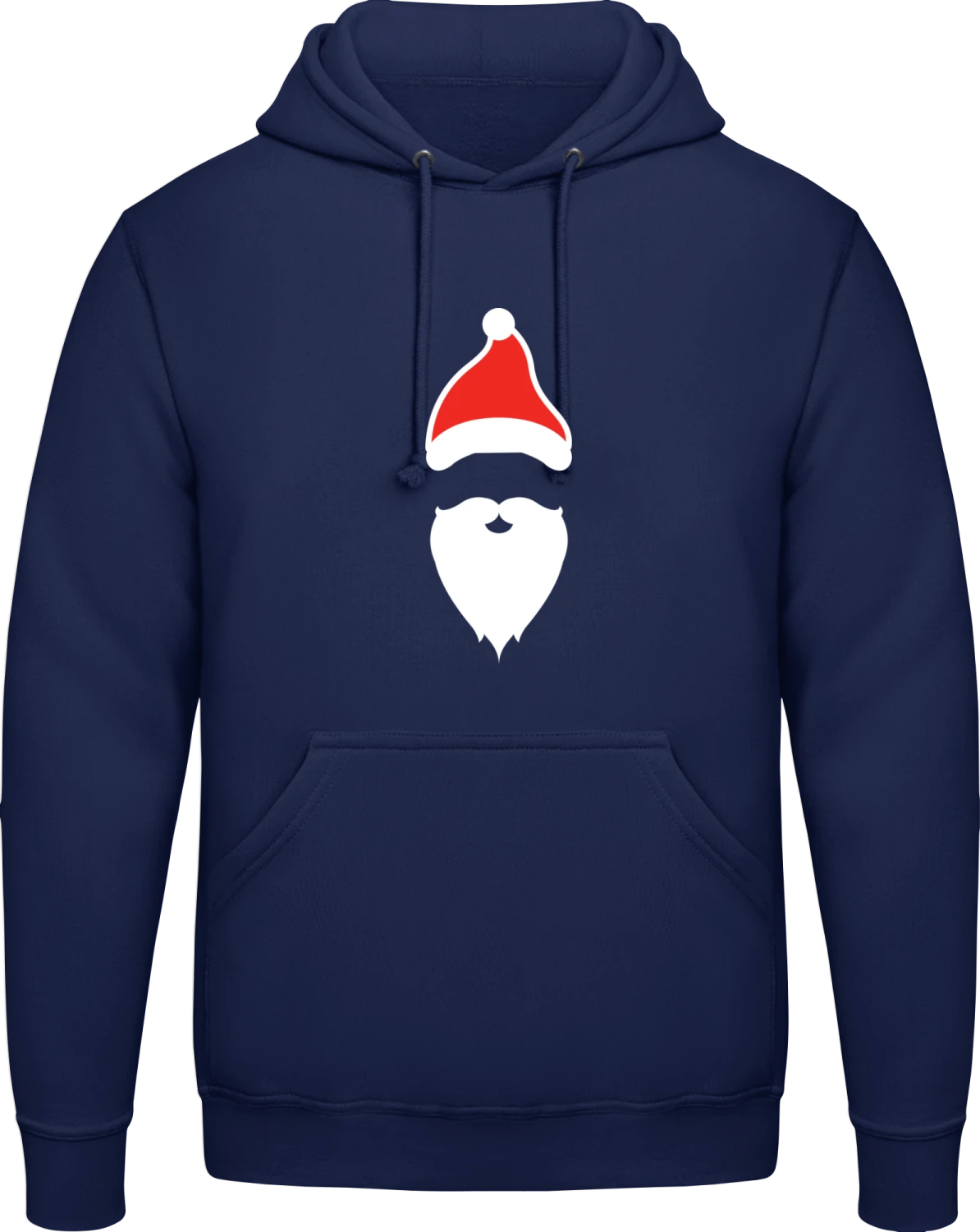 Santa Beard And Hat - Front_Oxford navy