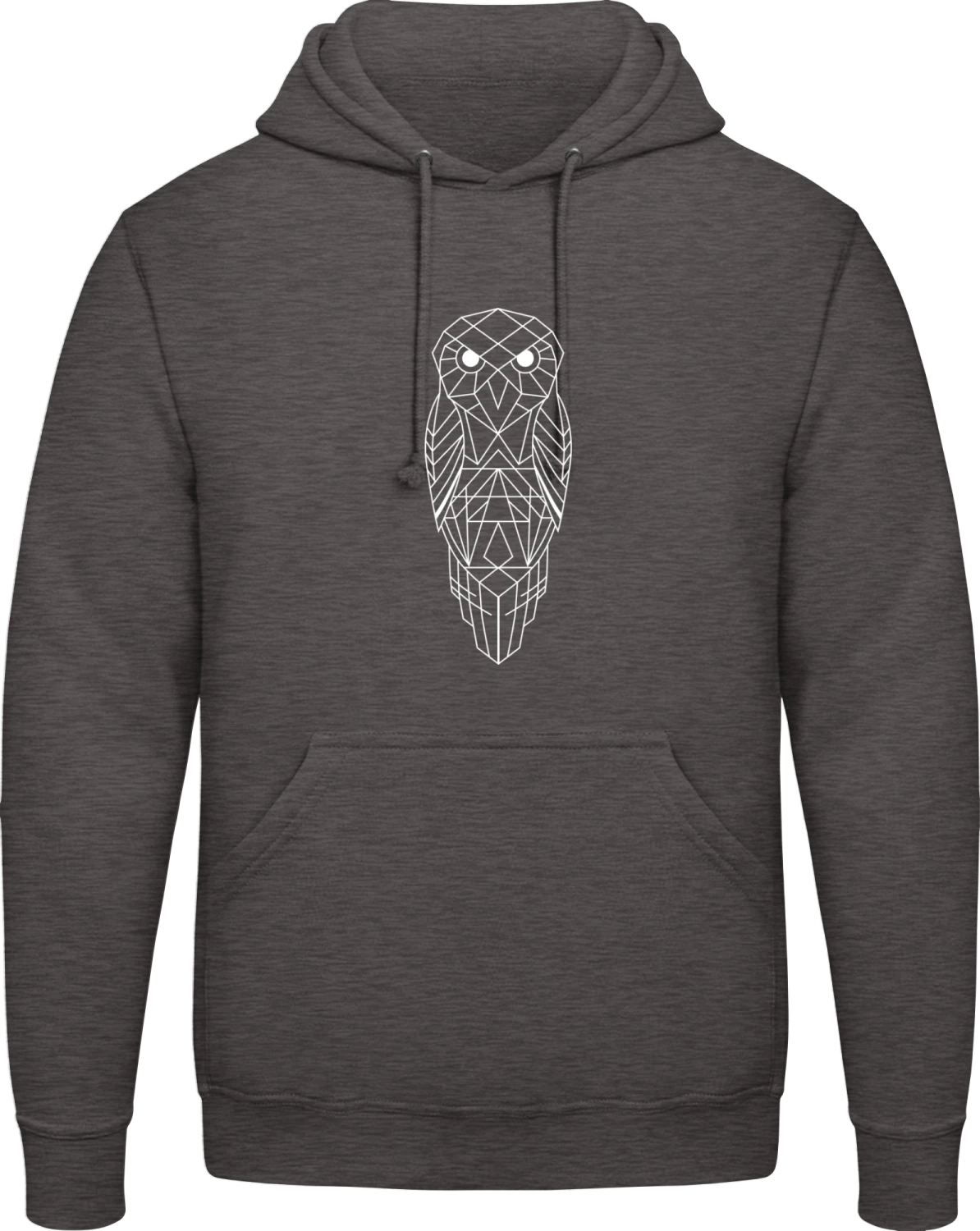 Geometric Owl - Front_Charcoal