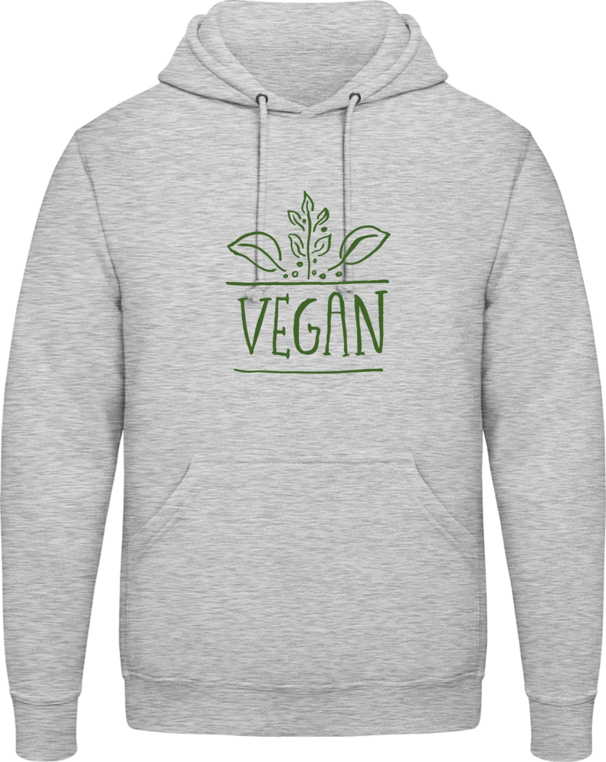 Vegan Illustration - Front_Heather Grey