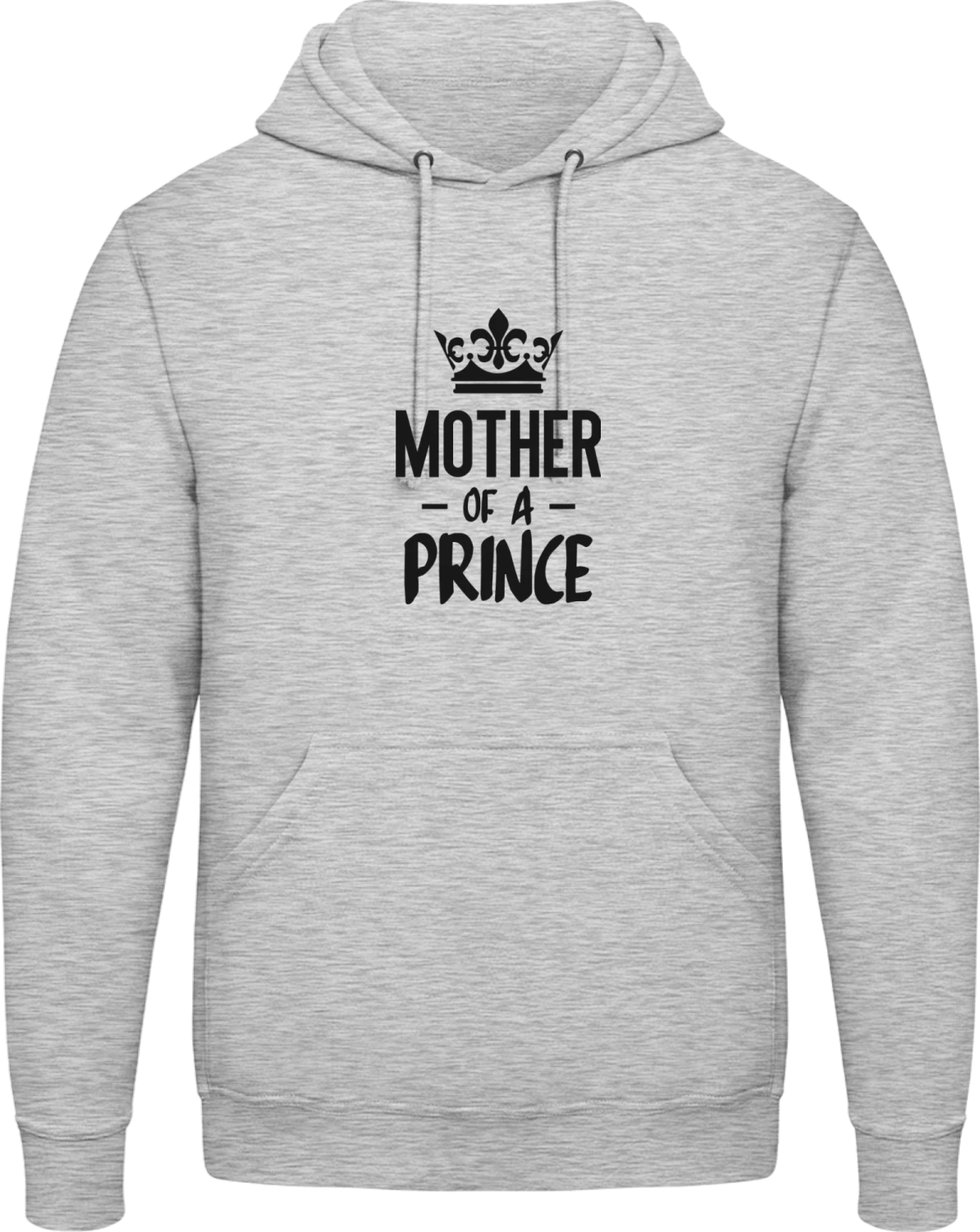 Mother Of A Prince Mam And Son - Front_Heather Grey