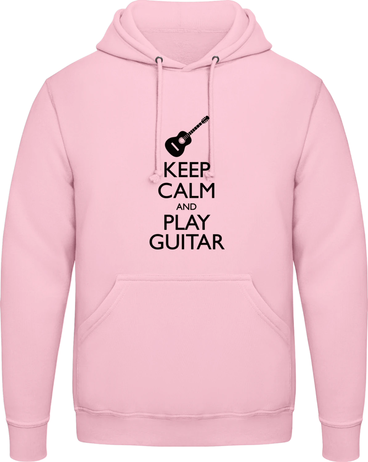 Keep Calm And Play Guitar - Baby pink AWDis man hoodie - Front