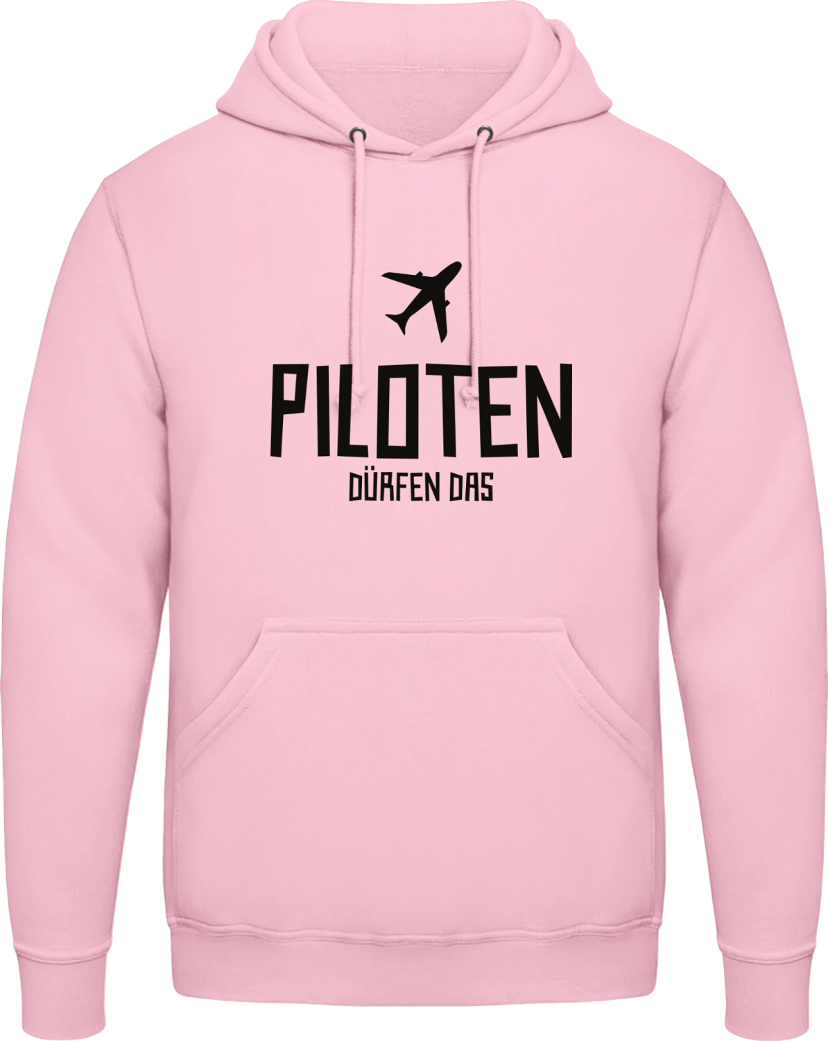 Piloten dürfen das - Baby pink AWDis man hoodie - Front