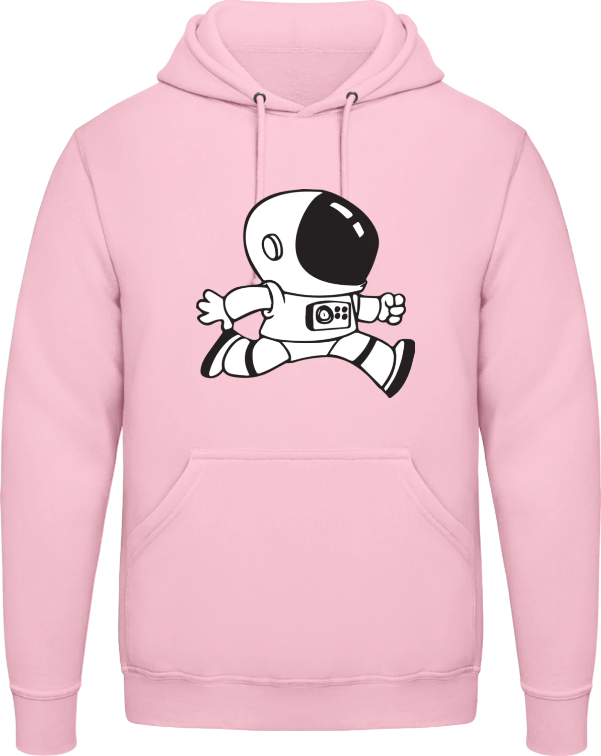 Kosmonaut - Baby pink AWDis man hoodie - Front