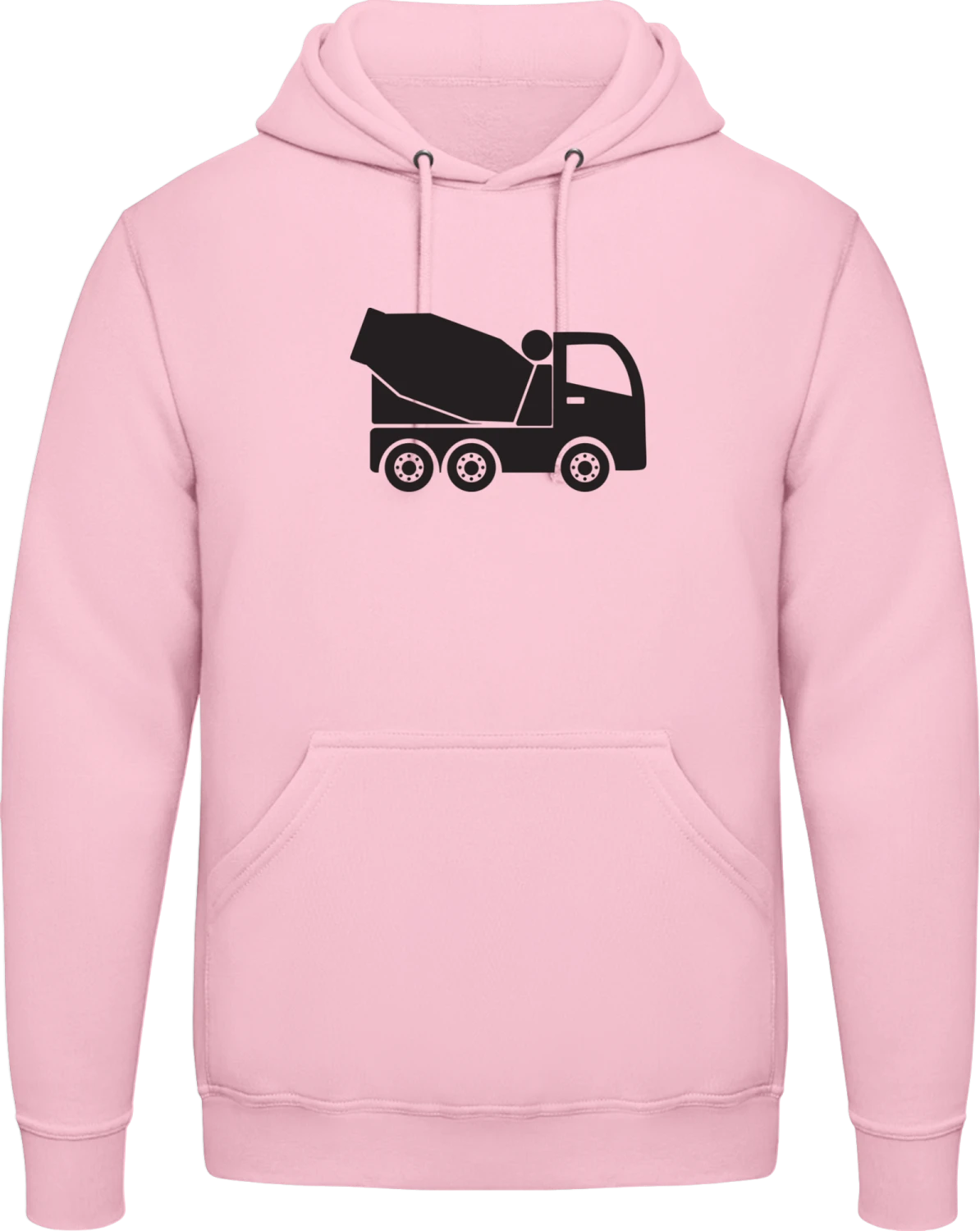 Betonmischer - Baby pink AWDis man hoodie - Front