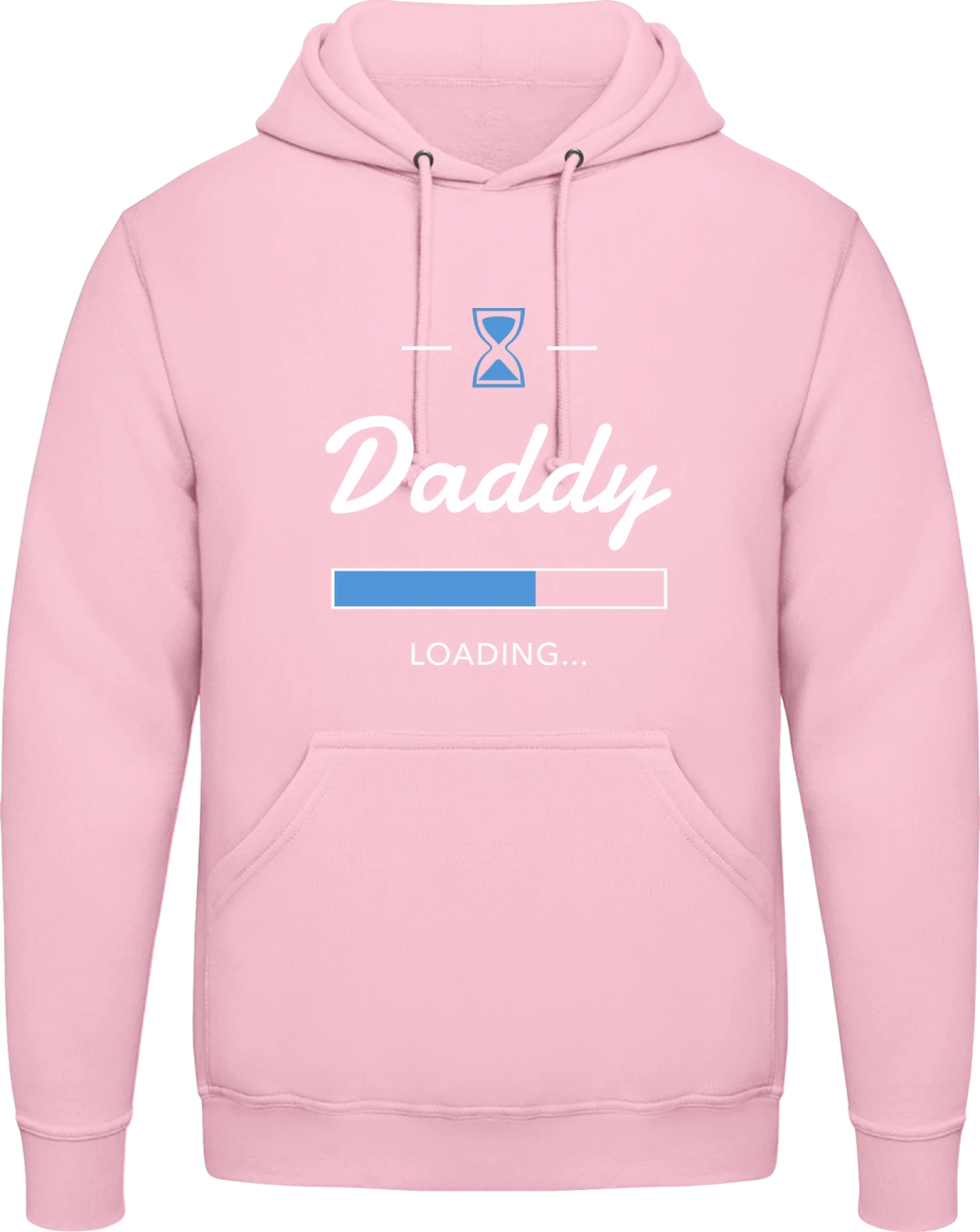 Loading Daddy - Baby pink AWDis man hoodie - Front