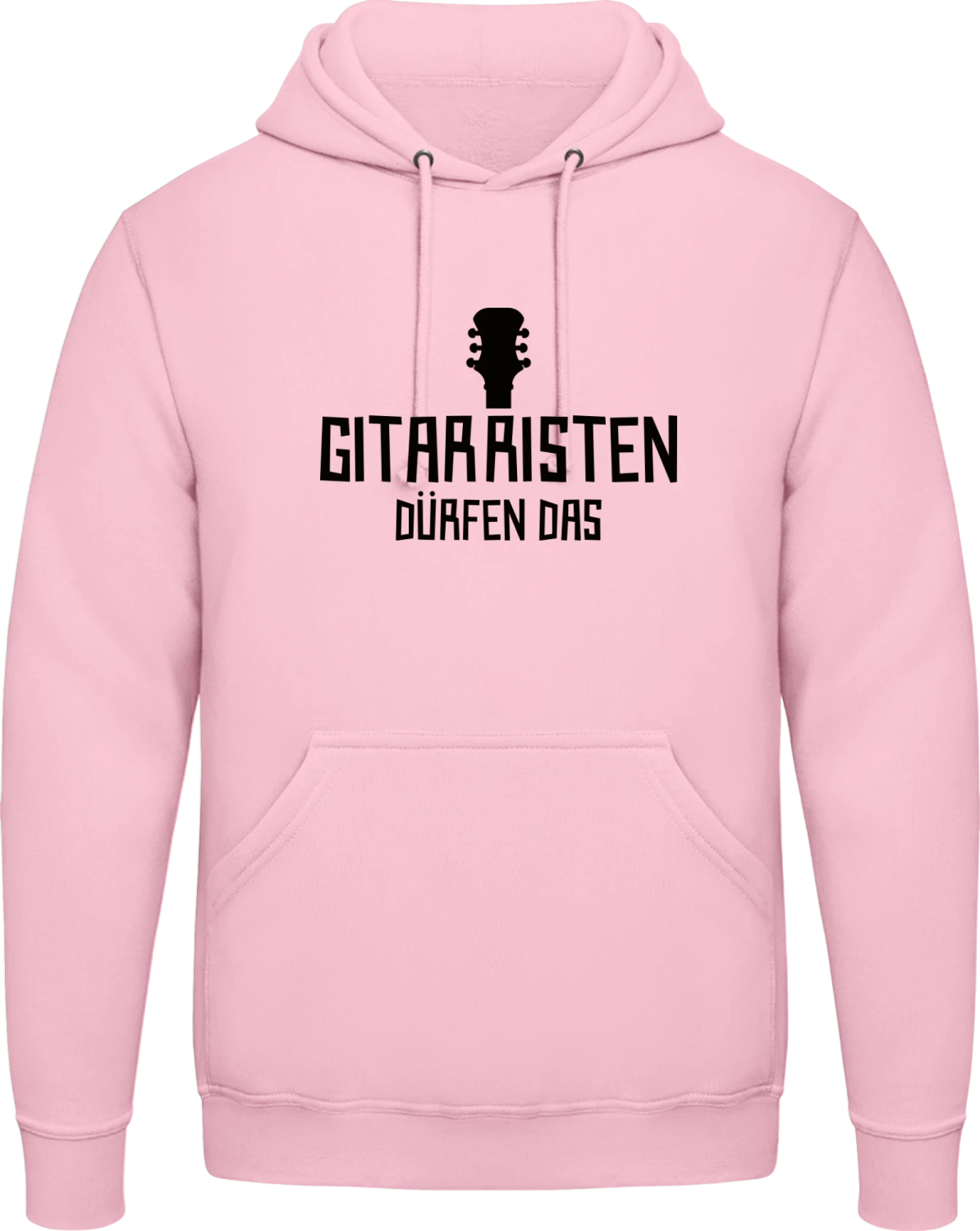 Gitarristen dürfen das - Baby pink AWDis man hoodie - Front