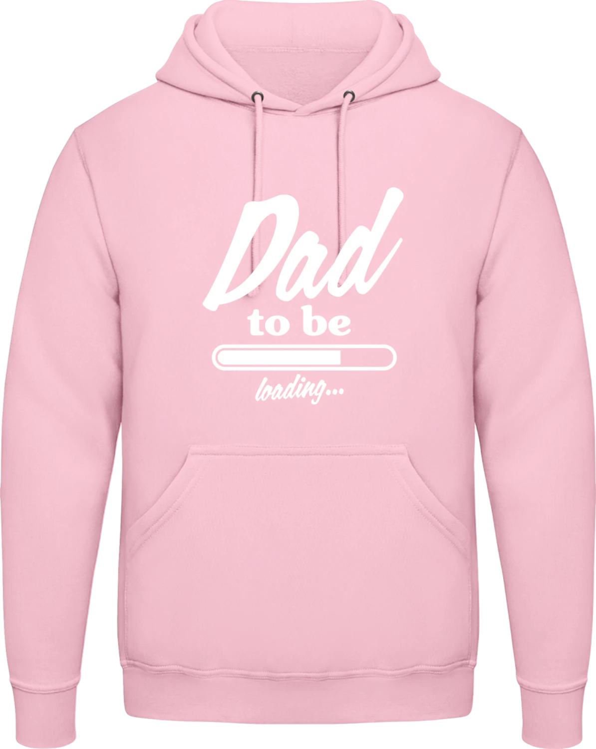 Dad To Be - Baby pink AWDis man hoodie - Front