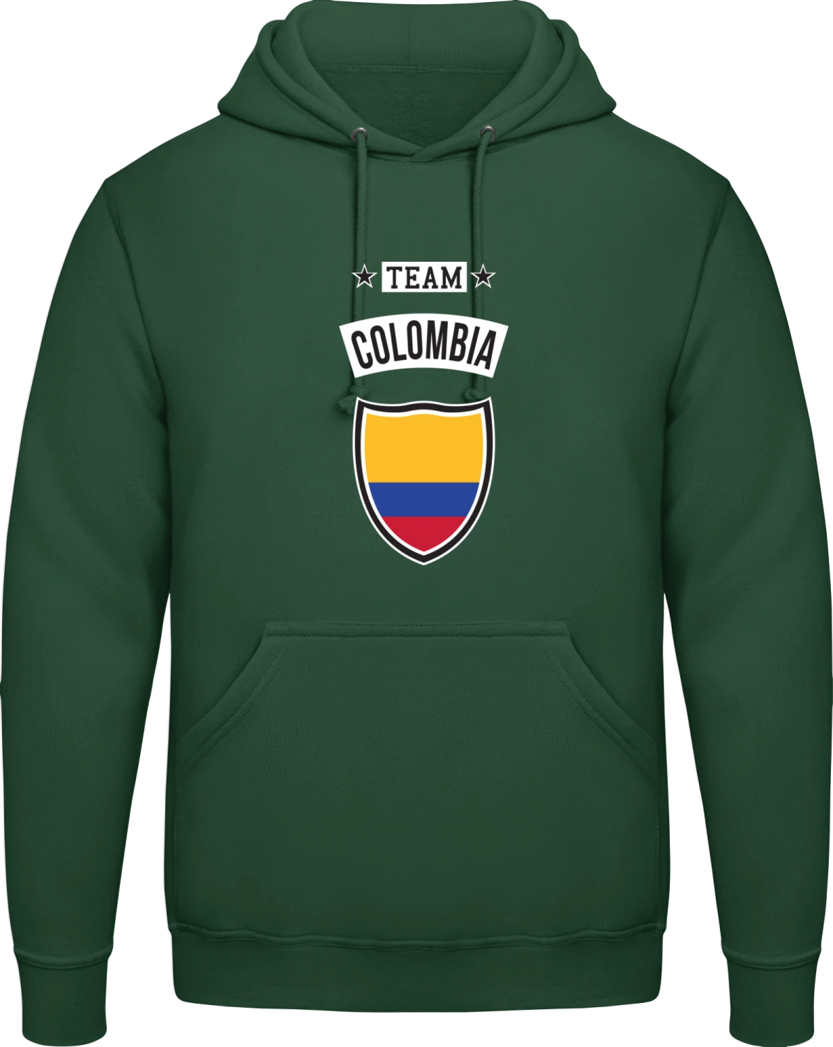 Team Colombia - Bottle Green AWDis man hoodie - Front