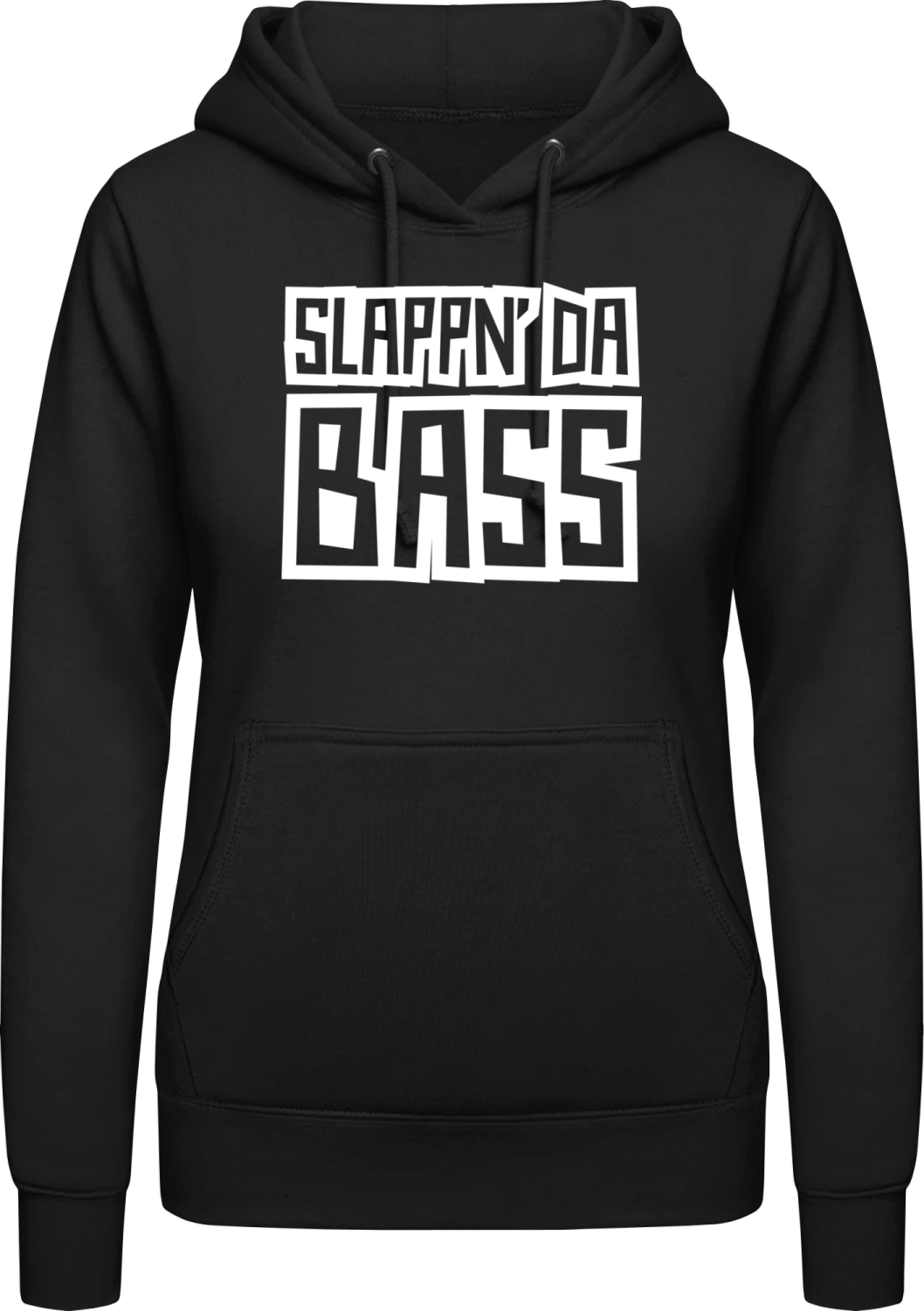 Slapp´n Da Bass - Black AWDis ladies hoodie - Front