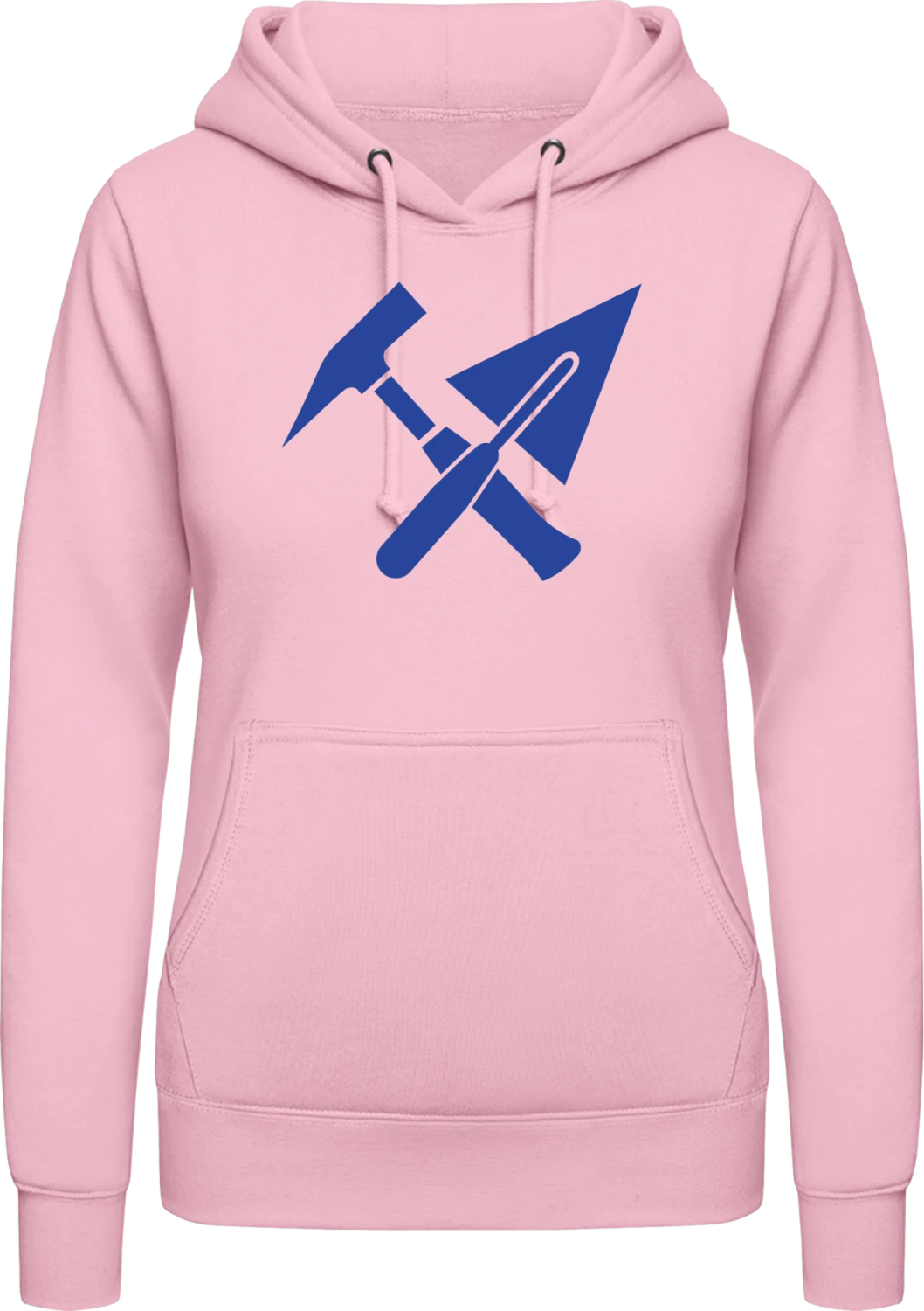 Maurer Kitt - Baby pink AWDis ladies hoodie - Front