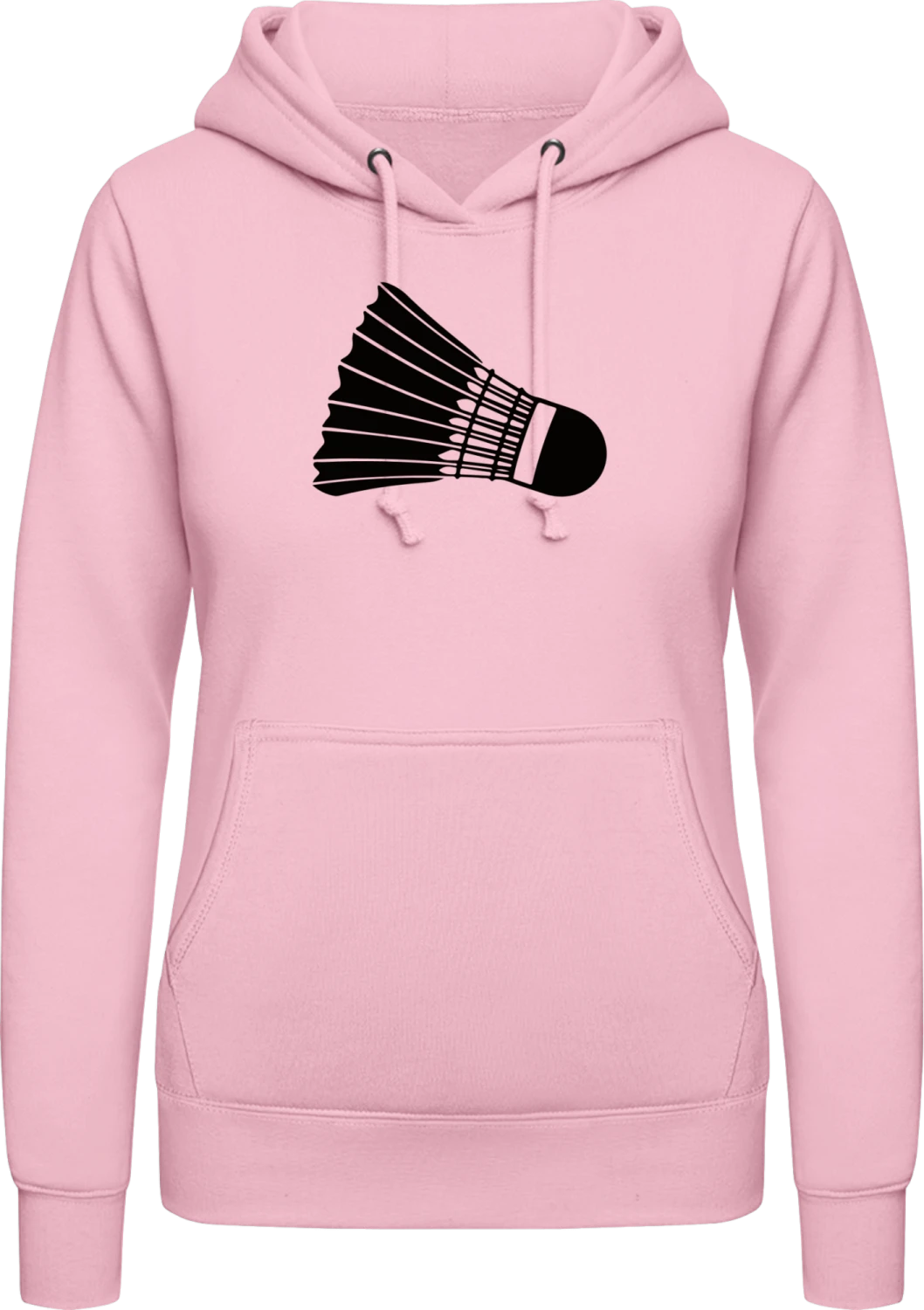 Federball - Baby pink AWDis ladies hoodie - Front